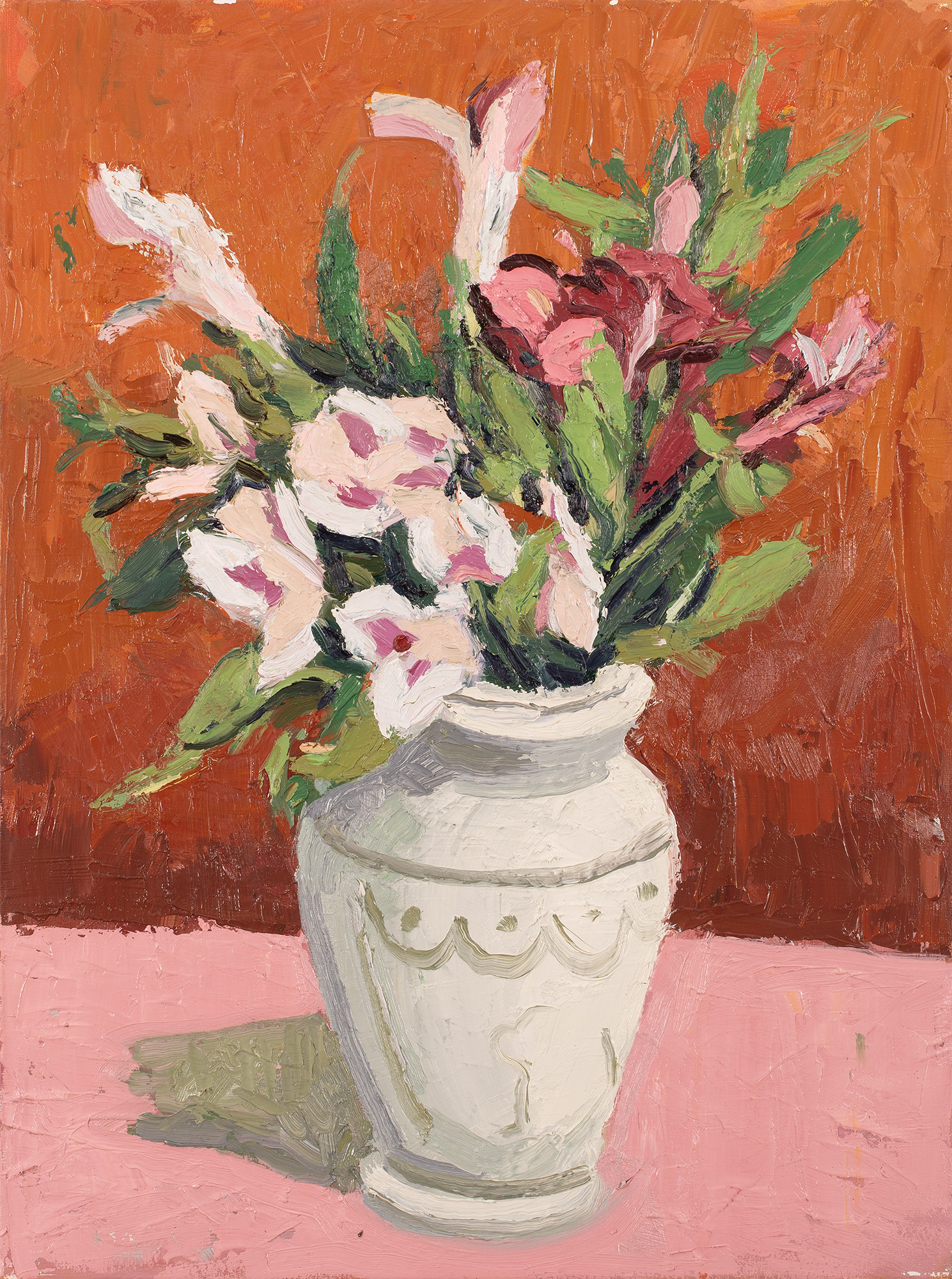 Still life painting of flowers in vase by Stephen Lewis