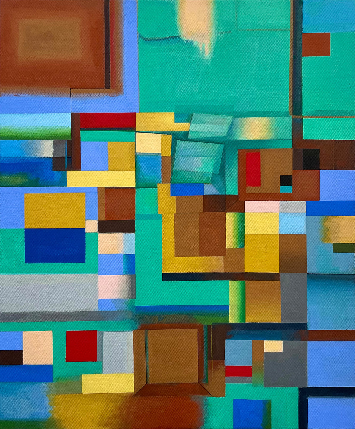 Abstract painting by Donna Tadelman