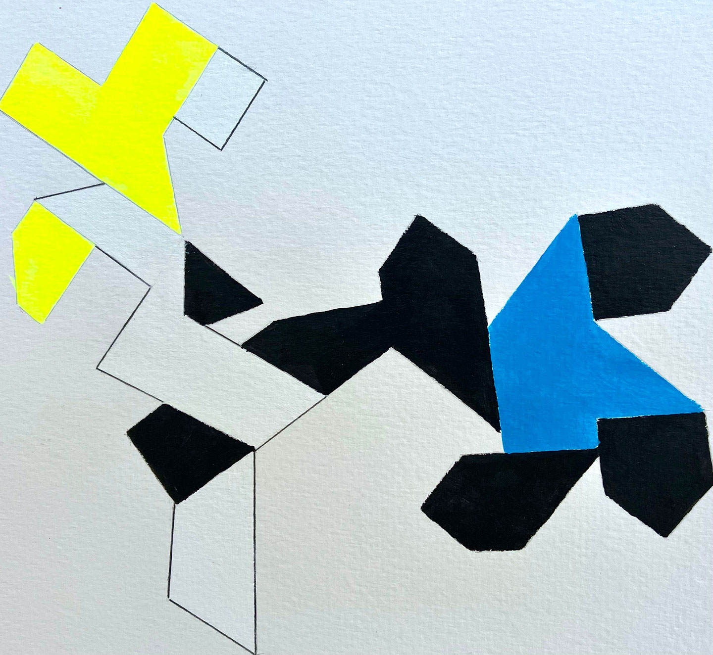 Geometrirc composition by artist Beth Caspar