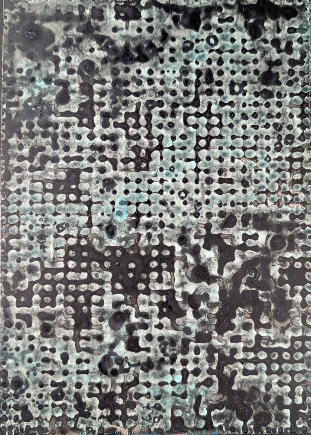 Abstract gridded image by Eddie Donoghue