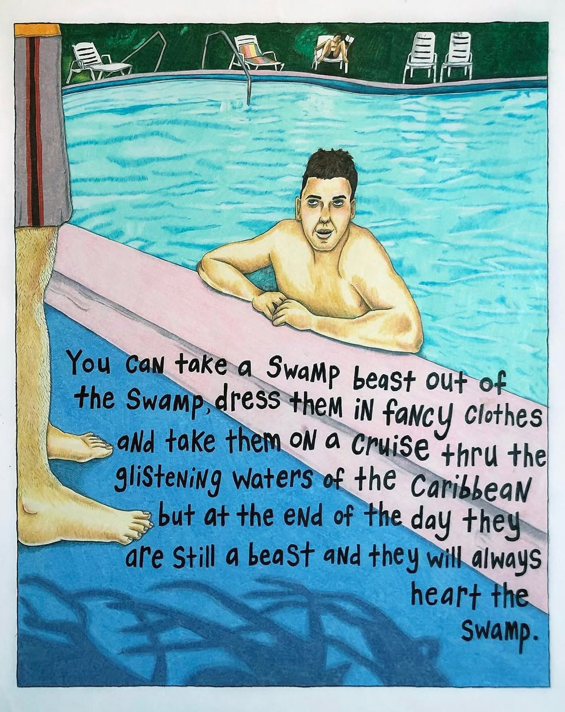 Pool image by artist, Ricki Zia