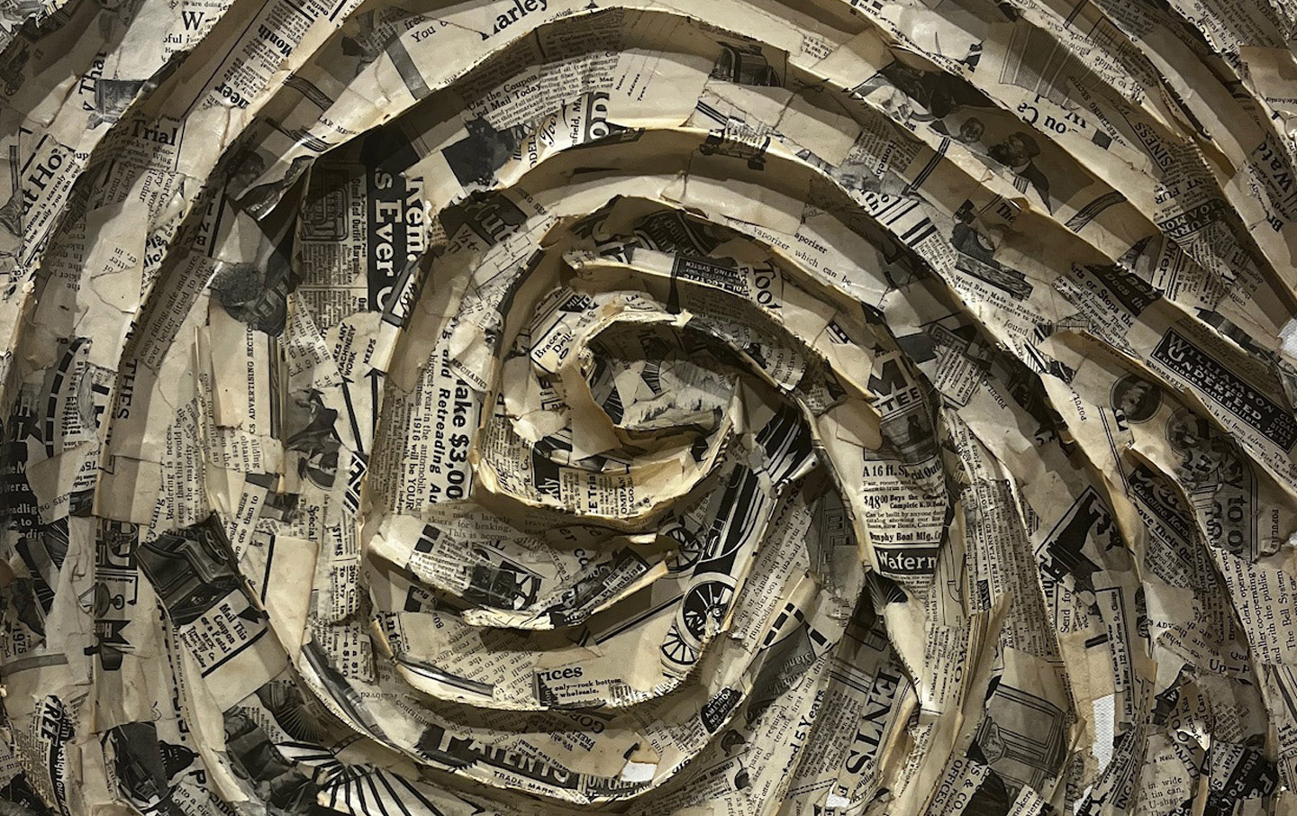 Newspaper image by artist, Dierdre Day