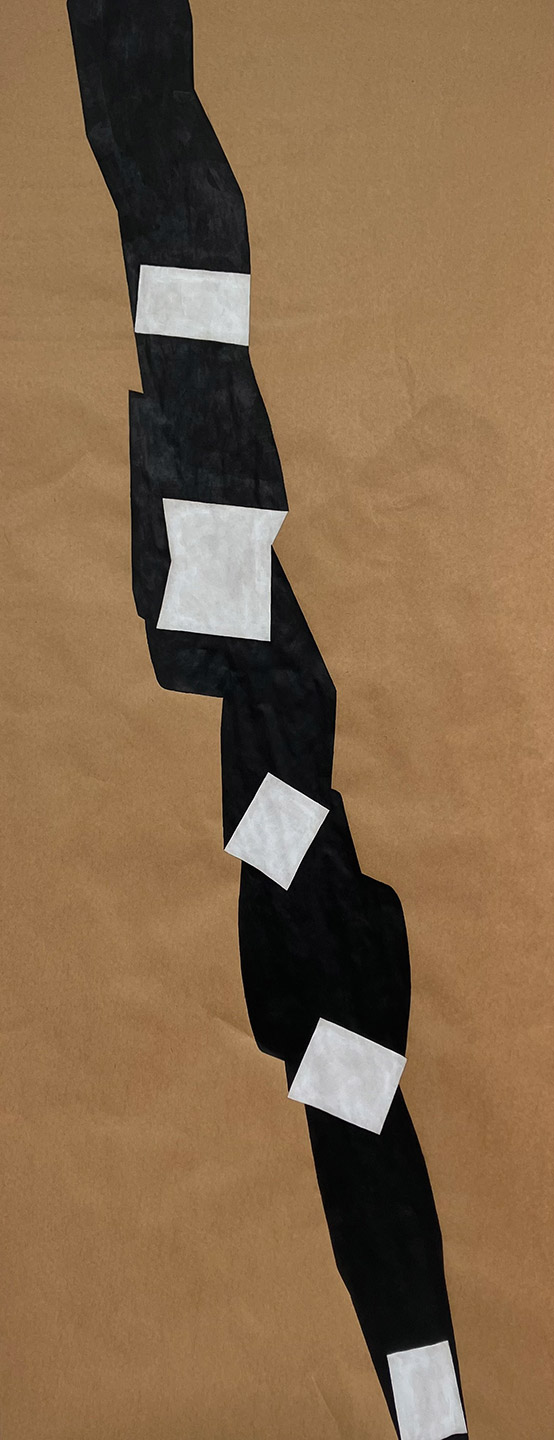 Abstract geometrical composition with shadows by contemporary artist, Beth Caspar.