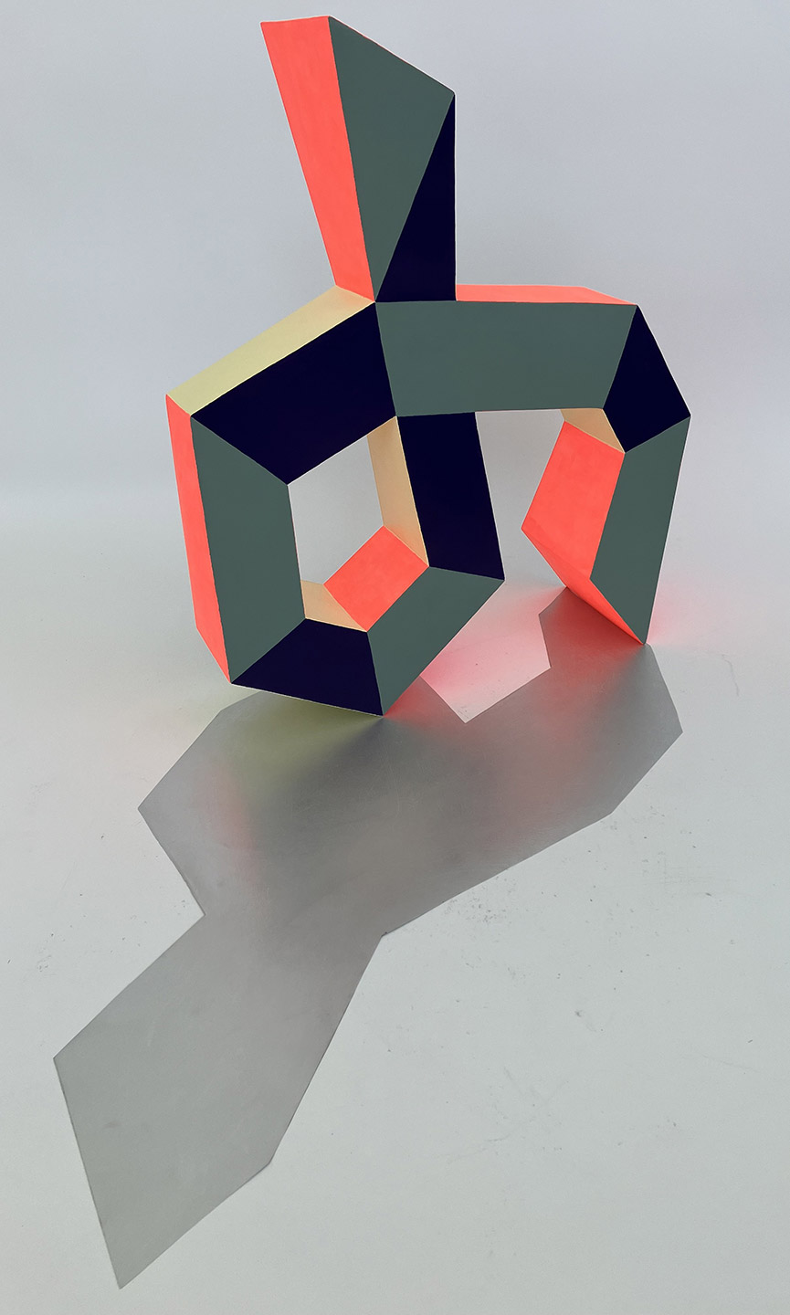 Abstract geometrical composition with shadows by contemporary artist, Beth Caspar.