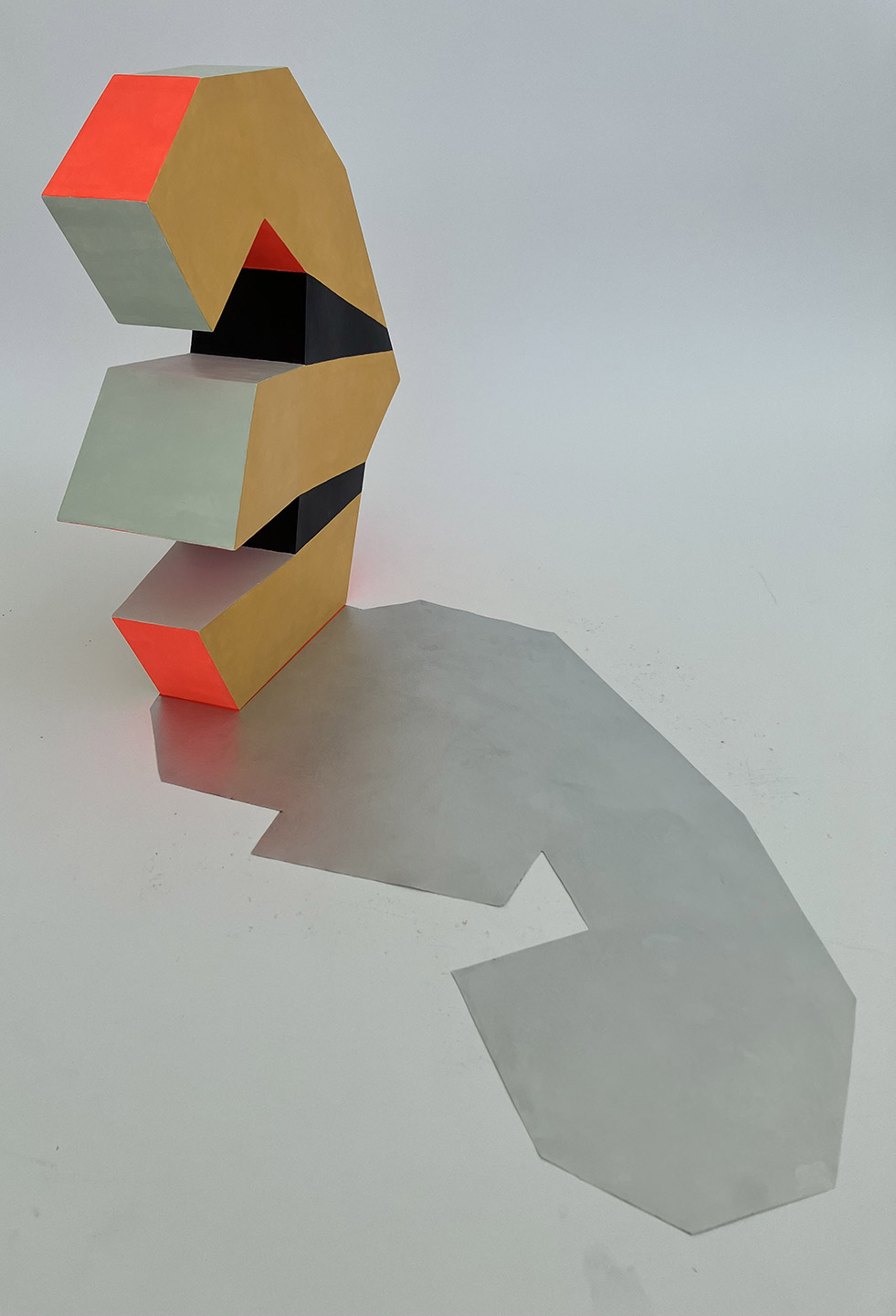 Abstract geometrical composition with shadows by contemporary artist, Beth Caspar.