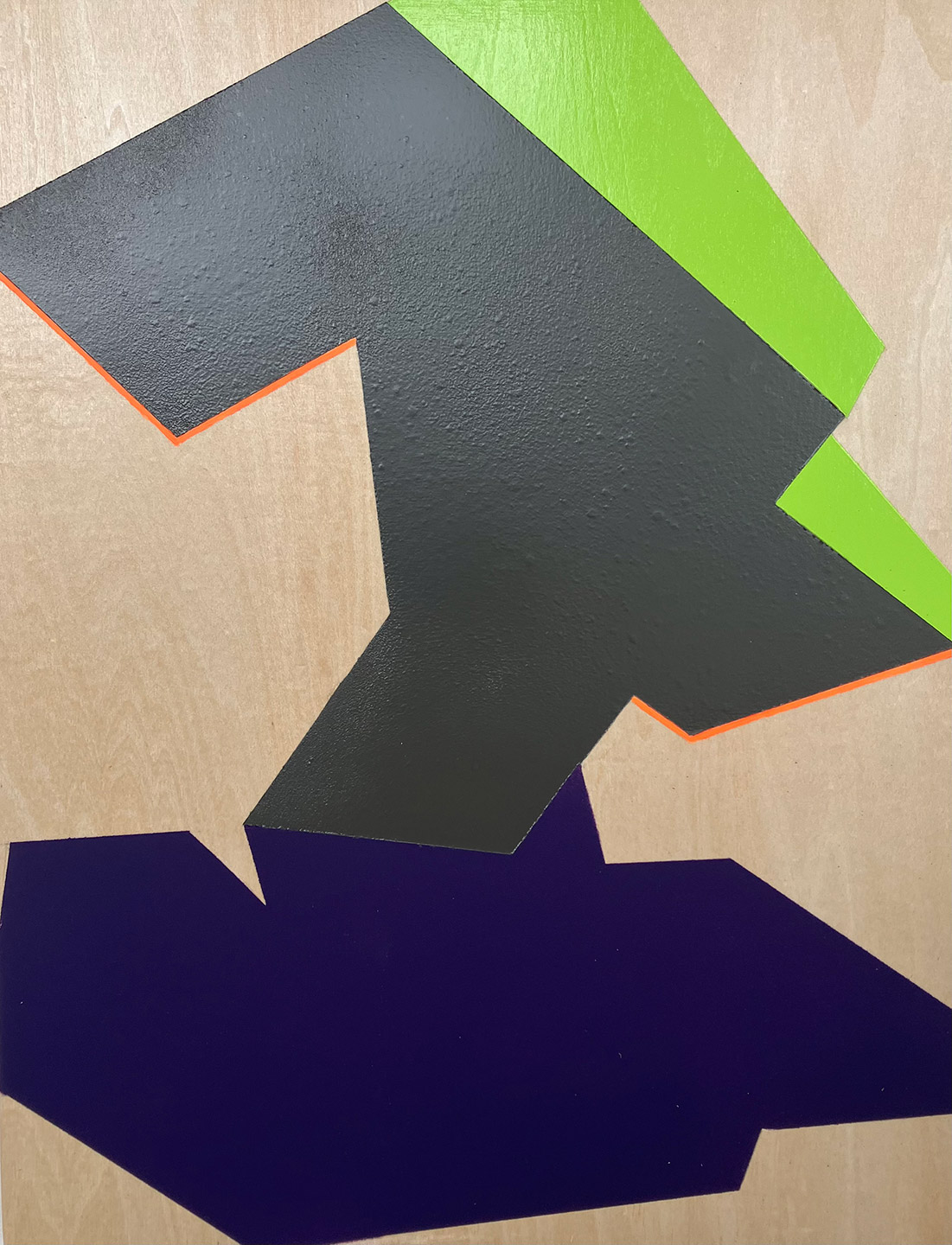 Abstract geometrical composition with shadows by contemporary artist, Beth Caspar.