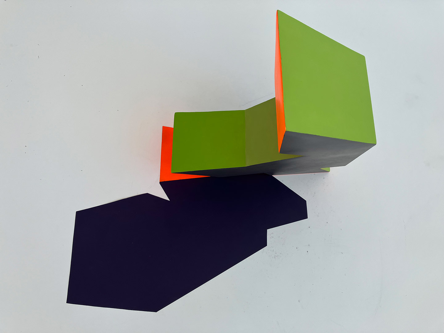 Abstract geometrical composition with shadows by contemporary artist, Beth Caspar.