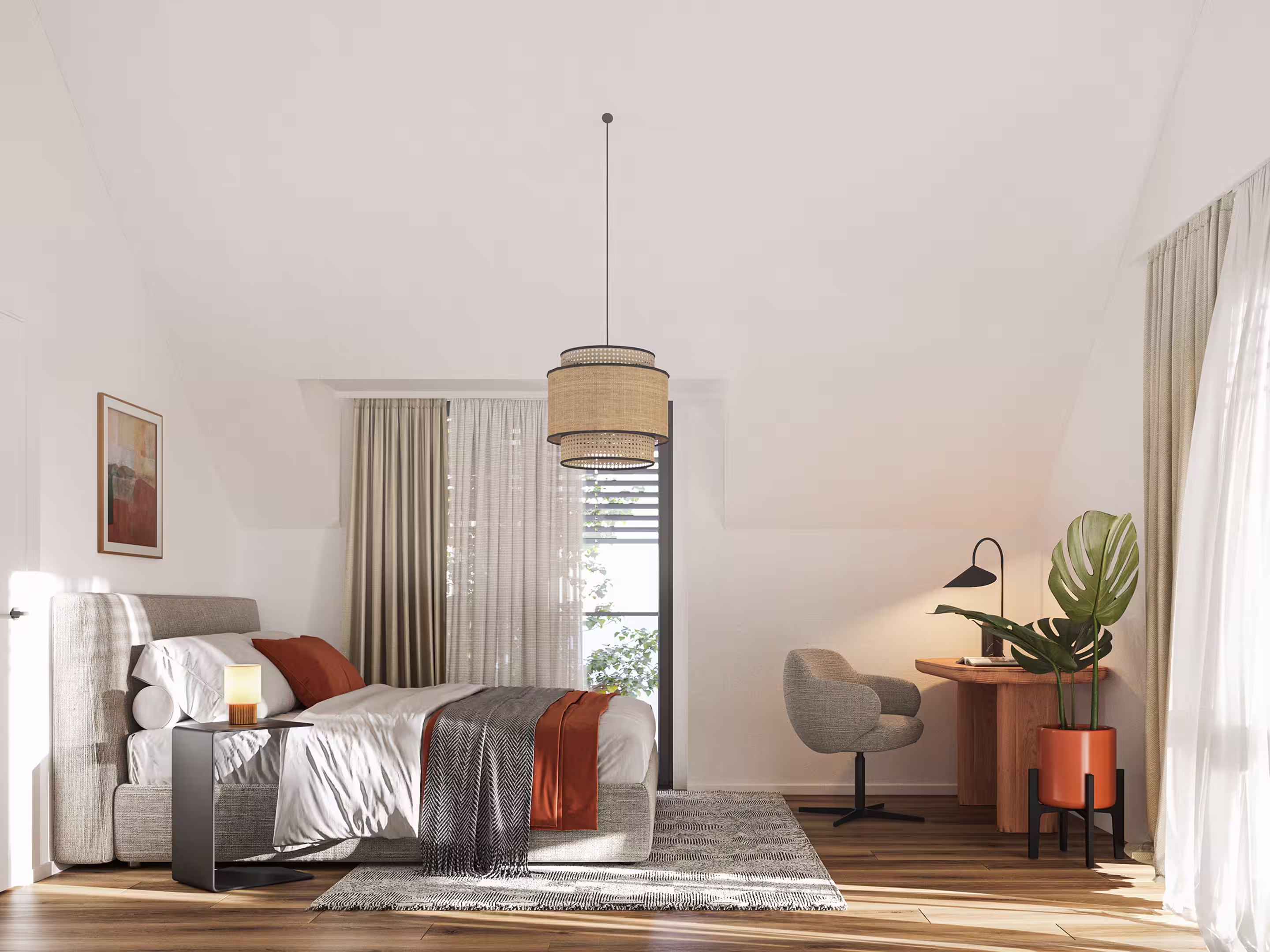 bedroom interior design architecture modern space