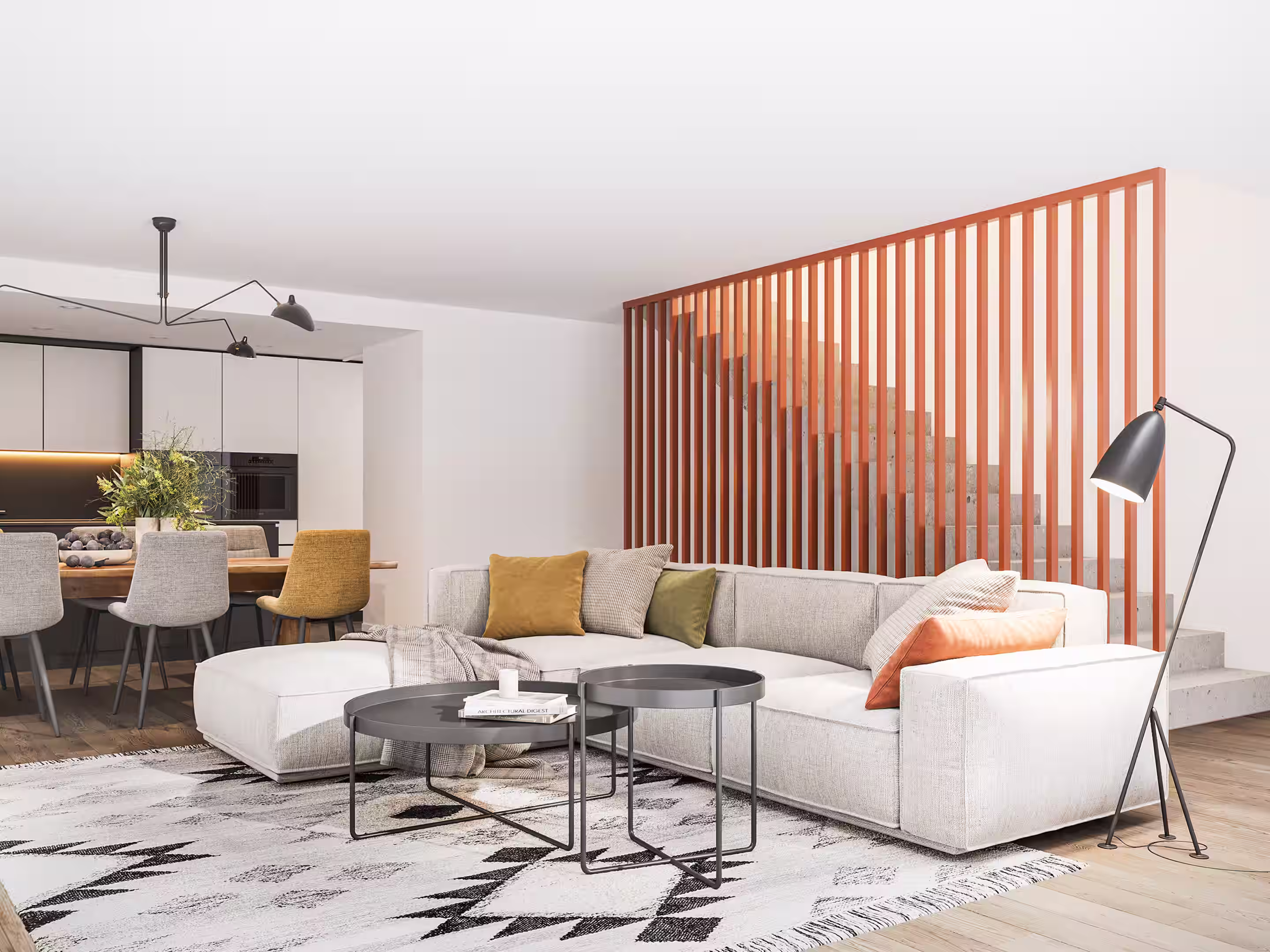 living room interior design architecture modern space