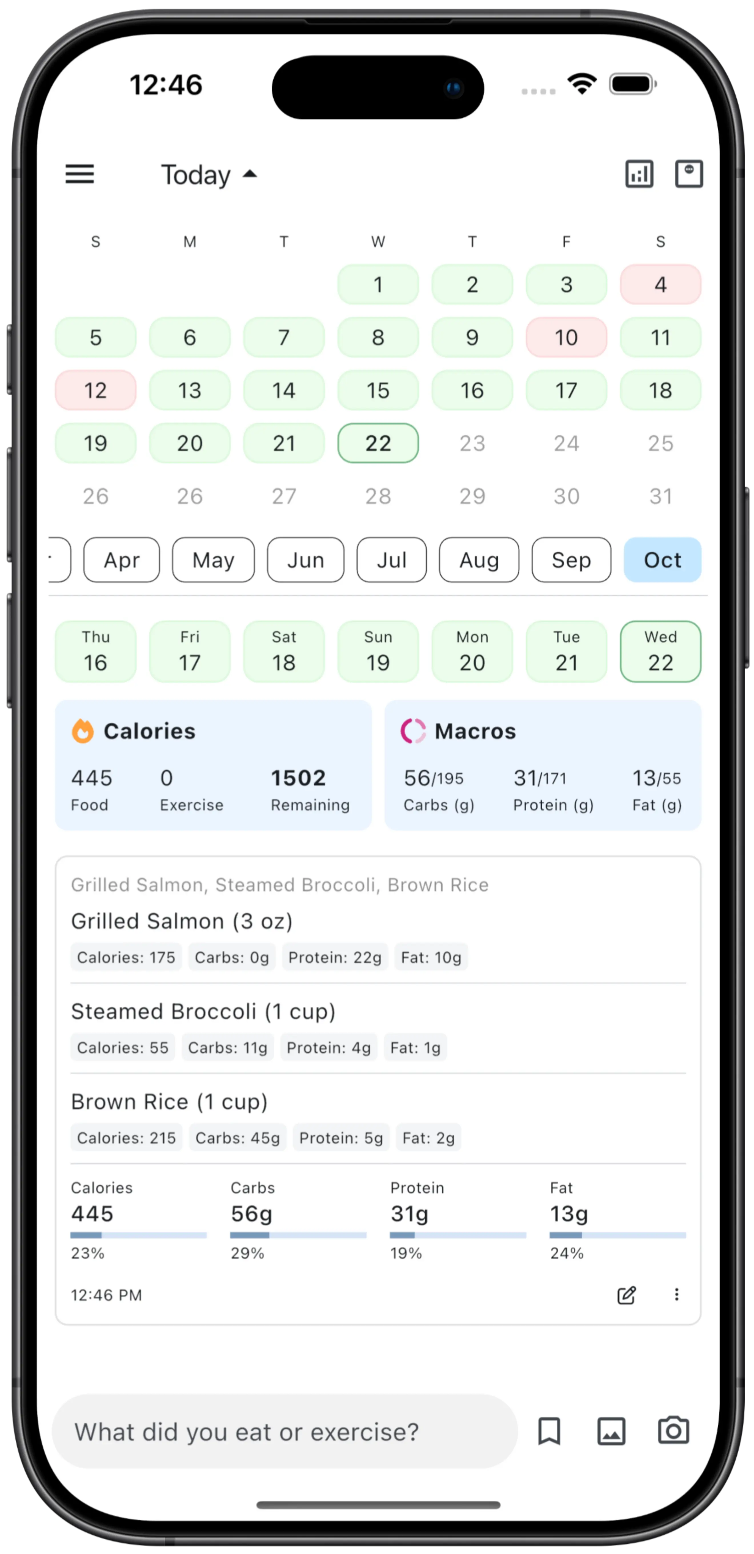 Journable - Best Macro Tracker App Screenshot