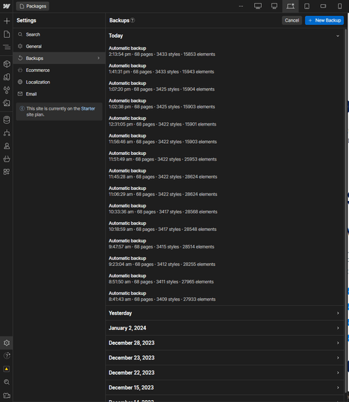 Agencia X - Webflow Template And UI Kit Backups