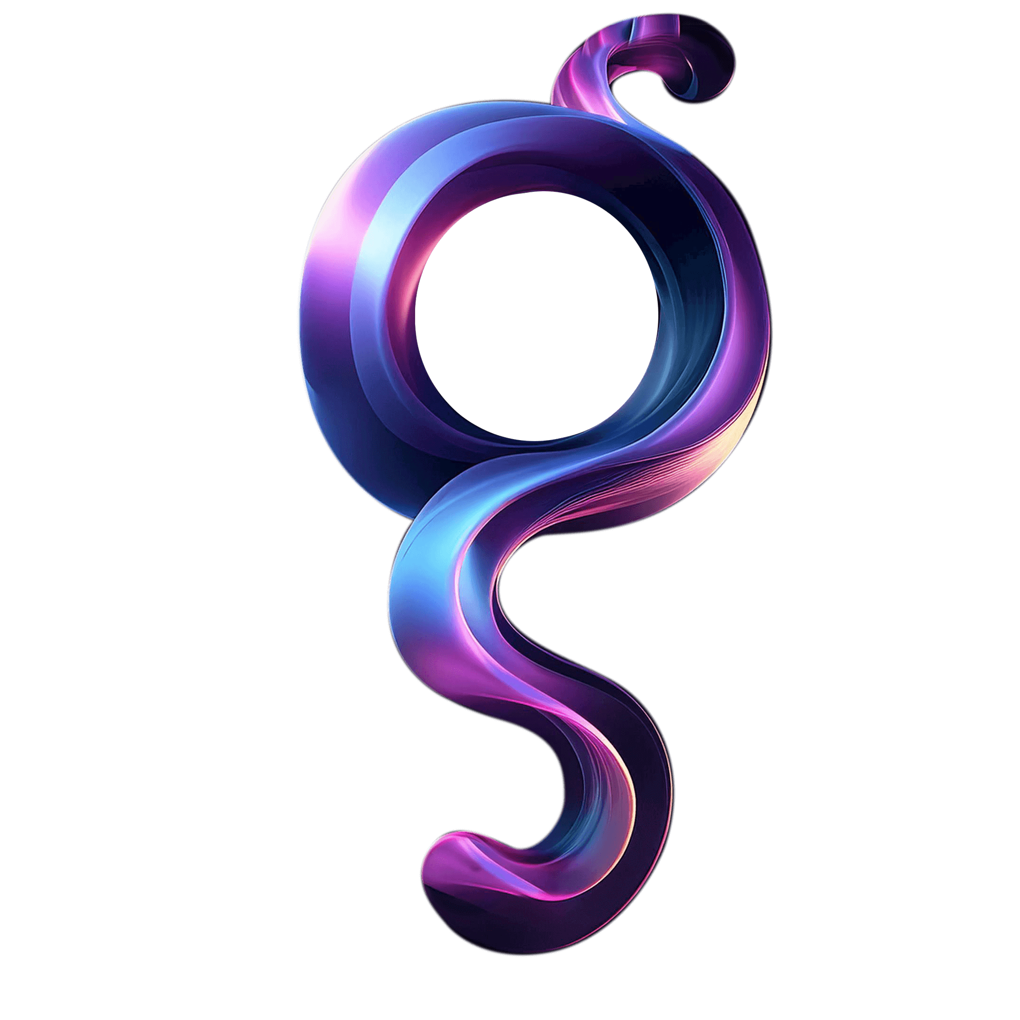 Logo Digitel moderno en color morado con aspecto metalizado 