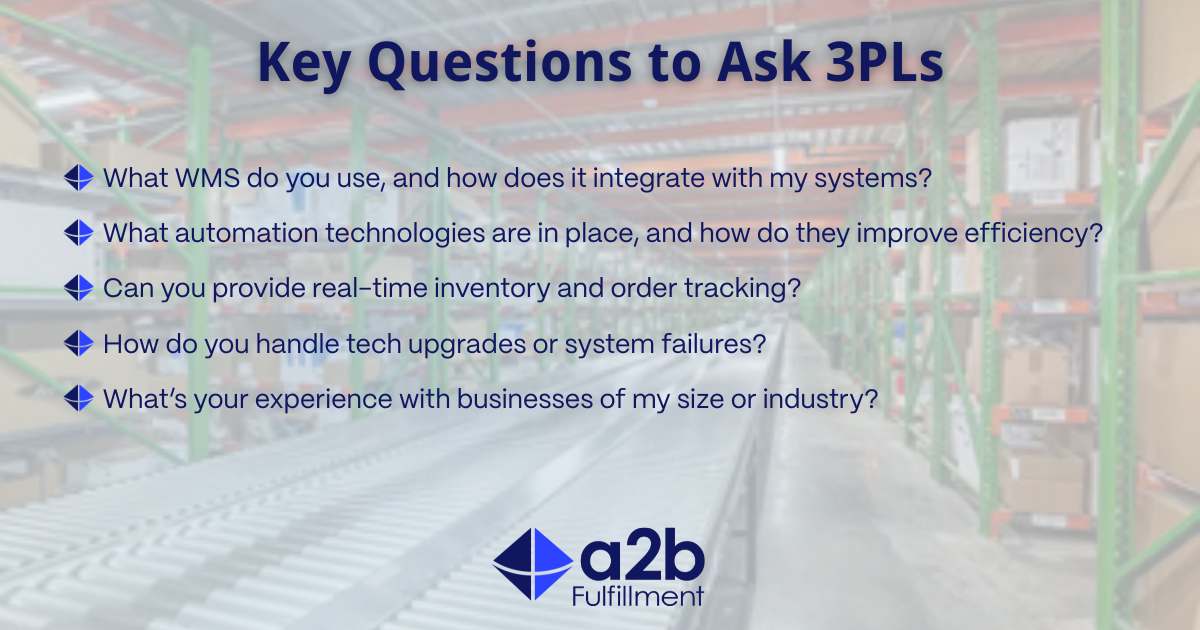 key questions to ask 3pls
