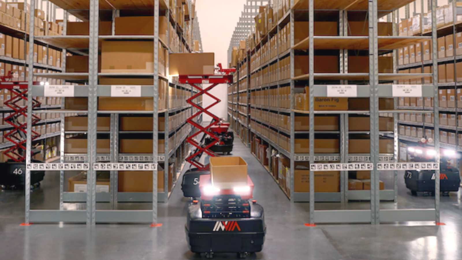robotics in an a2b warehouse