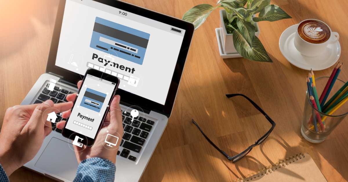laptop and mobile phone payment options