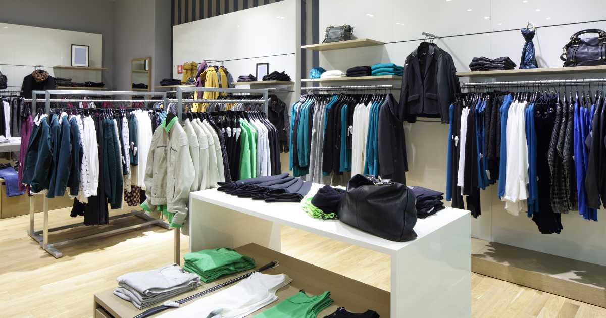an image of an apparel retail store