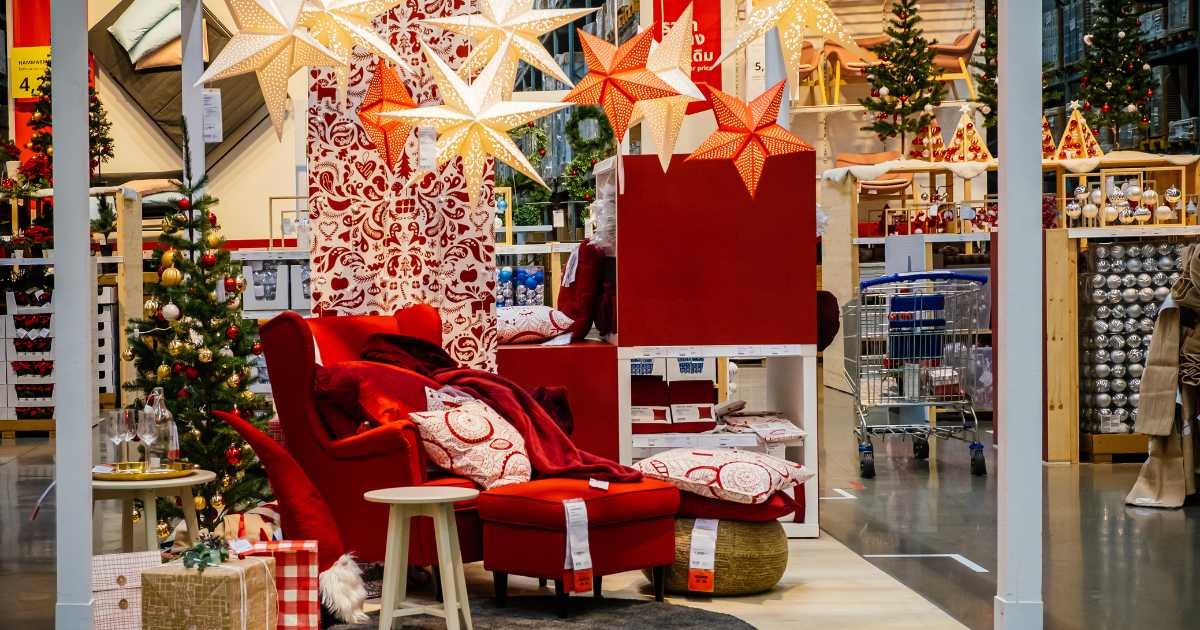 A retail store selling holiday seasonal items