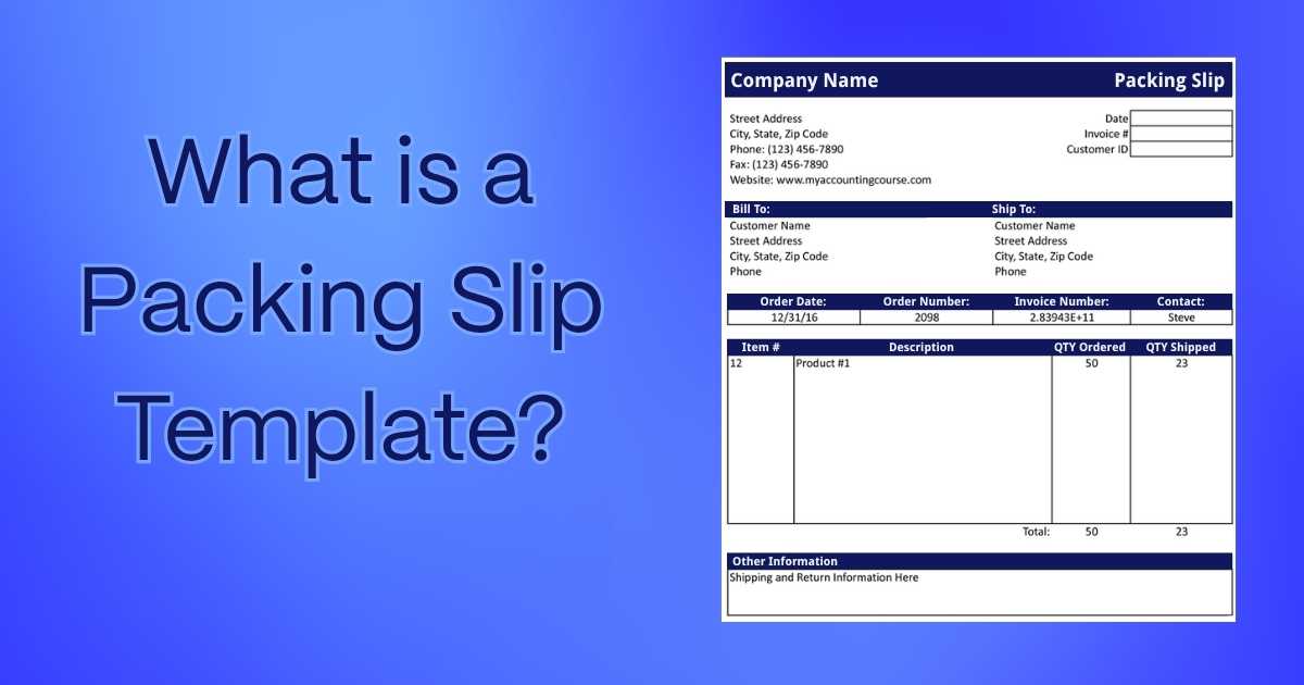 What is a Packing Slip Template? | a2b Fulfillment