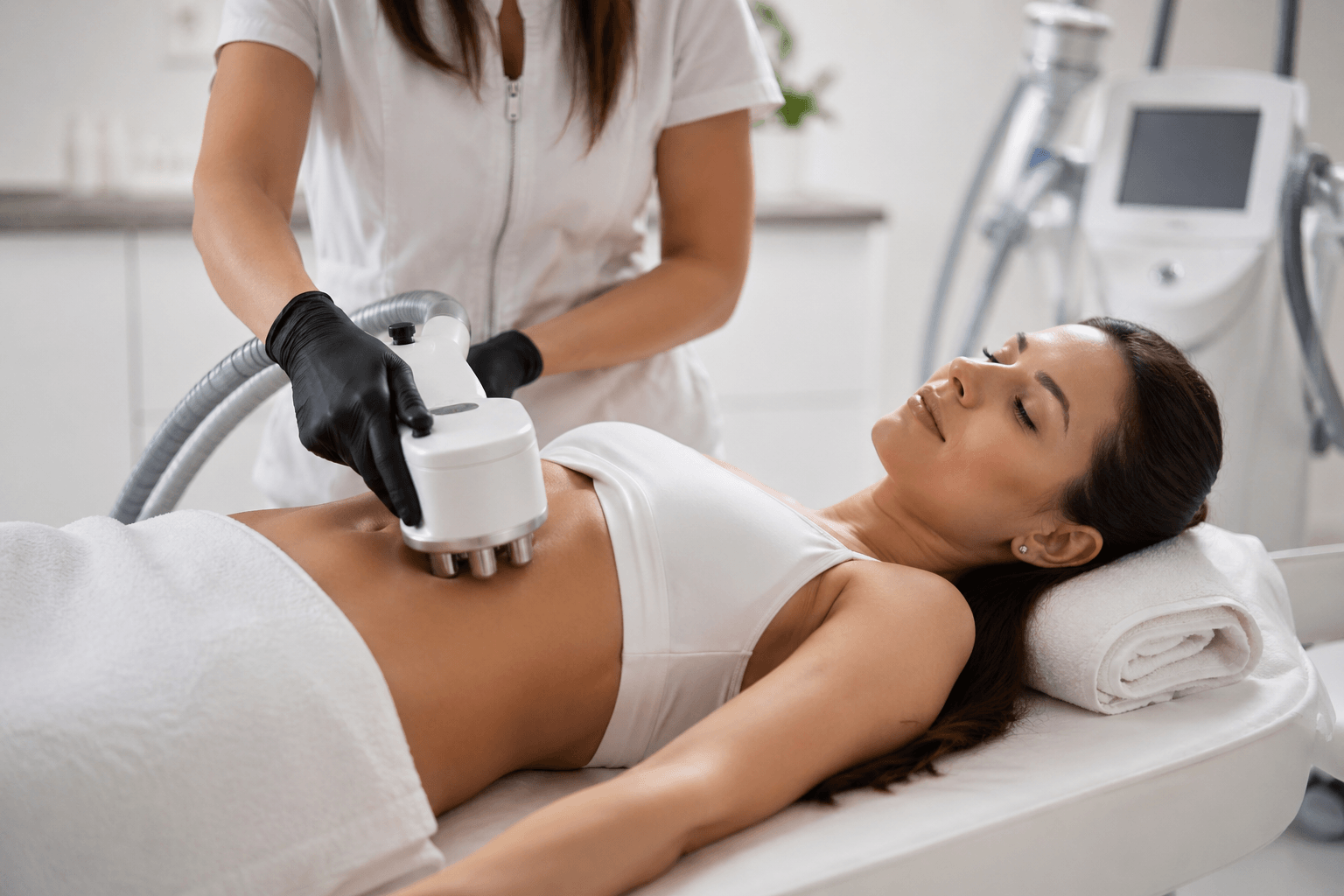 T-Shape 2 treatment for body contouring in Buckhead Atlanta Georgia targeting fat reduction and skin tightening