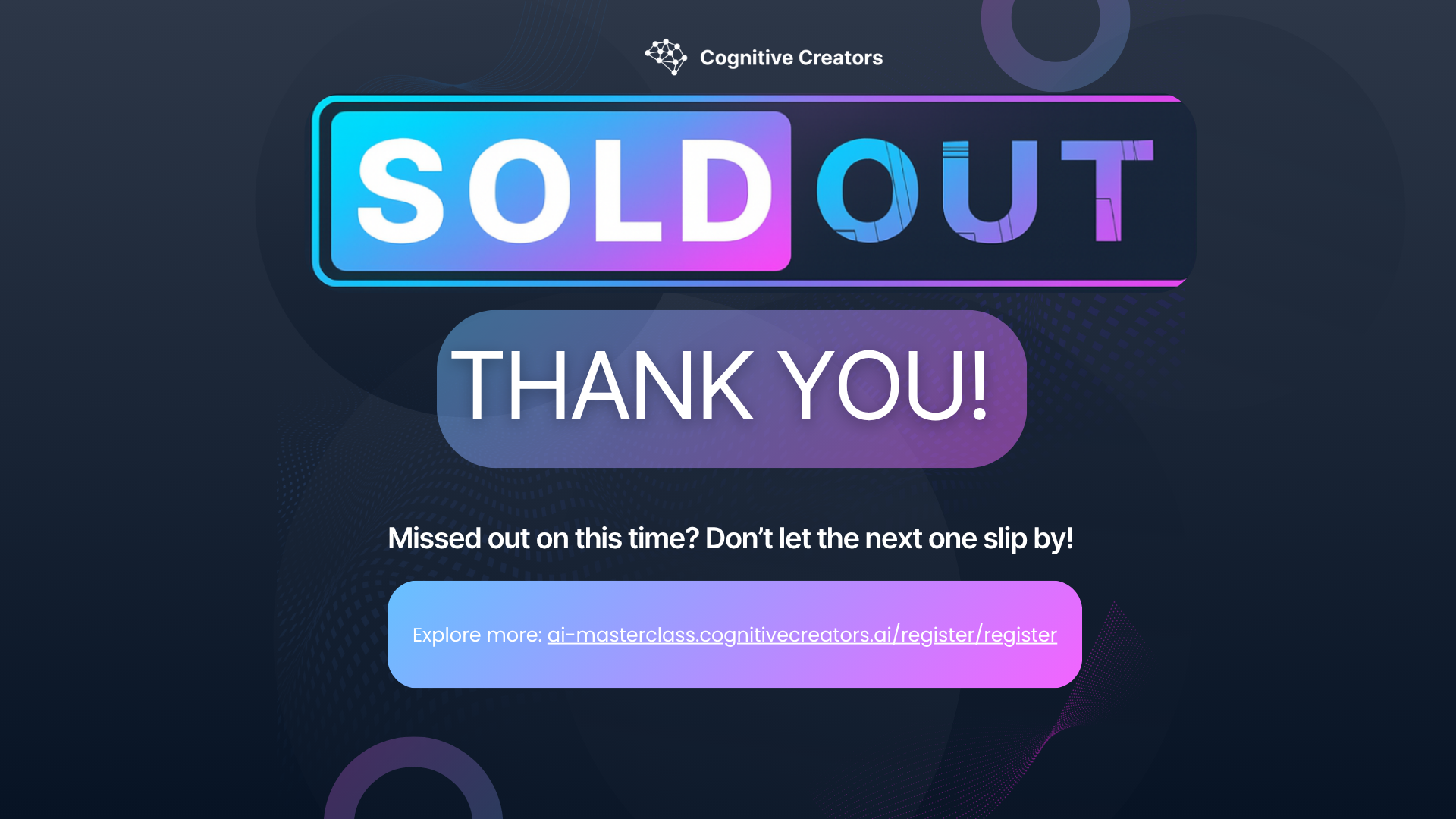 Sold Out: Why Our AI MasterClass Hit Capacity and What’s Coming Next
