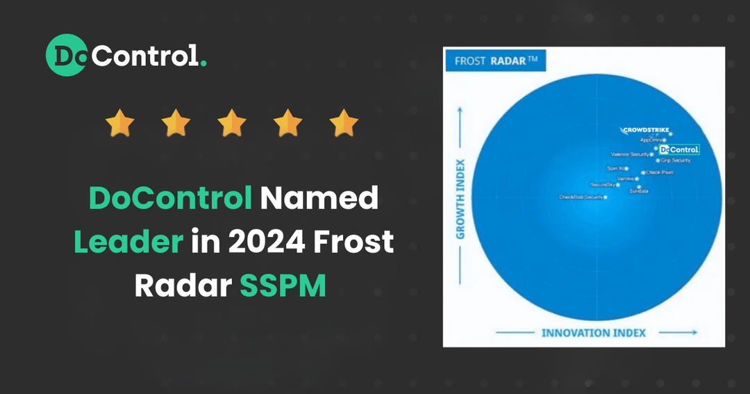 DoControl Named Leader in 2024 Frost Radar SSPM