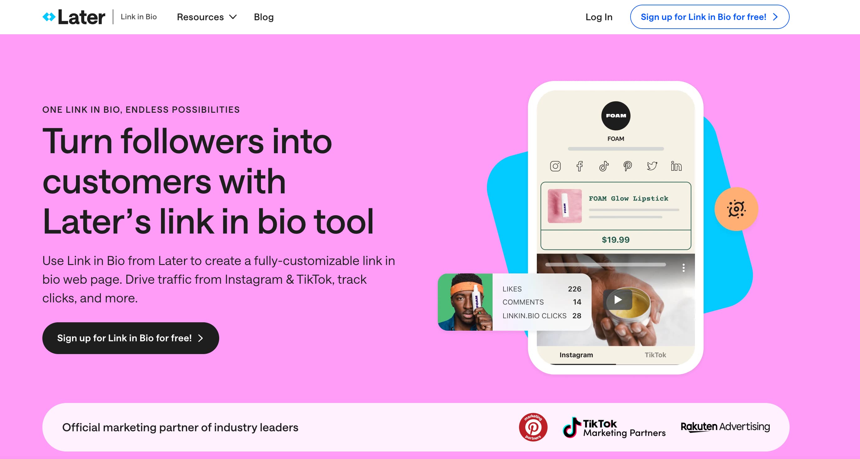 <img src="link-in-bio-platform.png" alt="Link in Bio platform landing page">