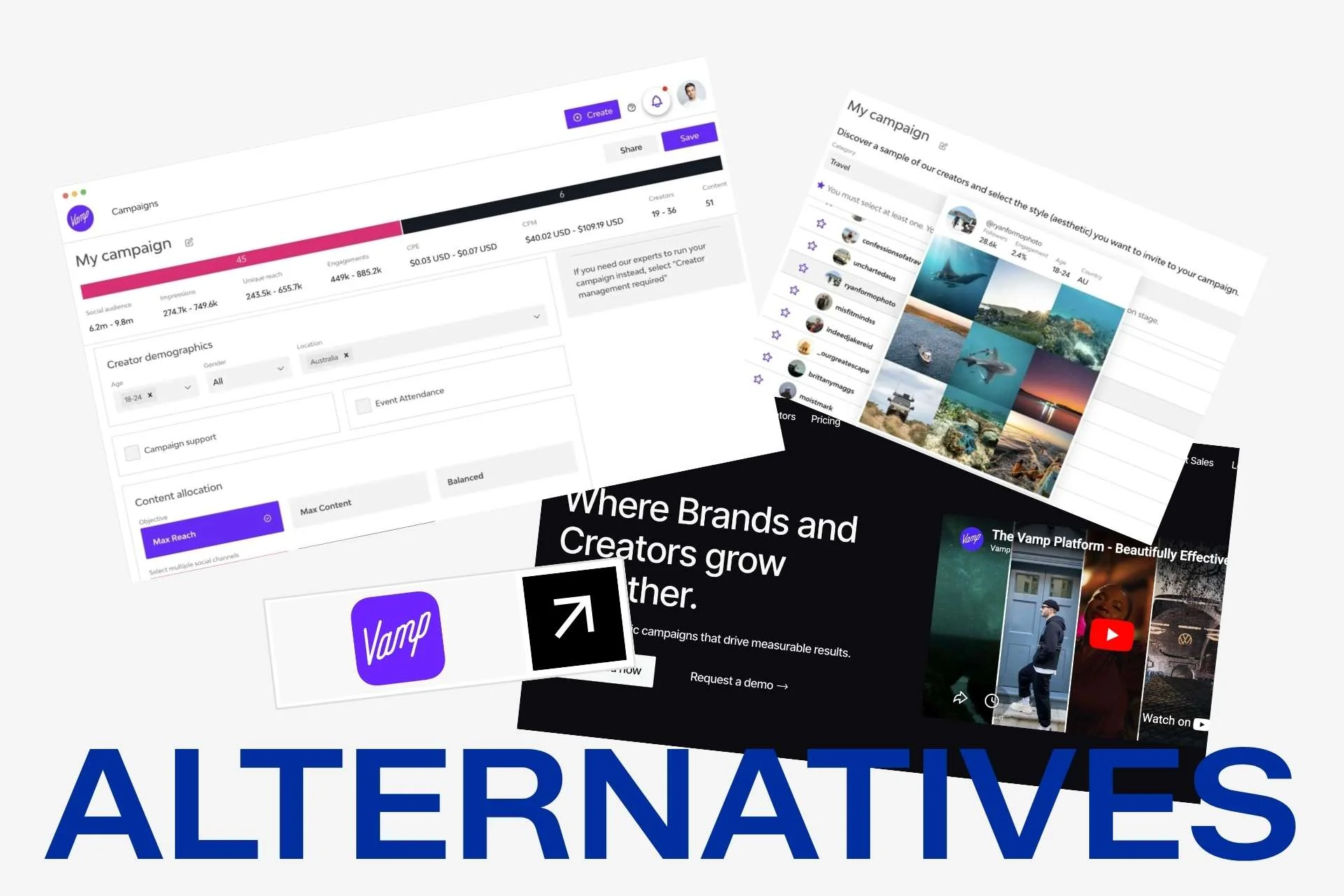 10 Best Vamp Alternatives for Influencer Marketing