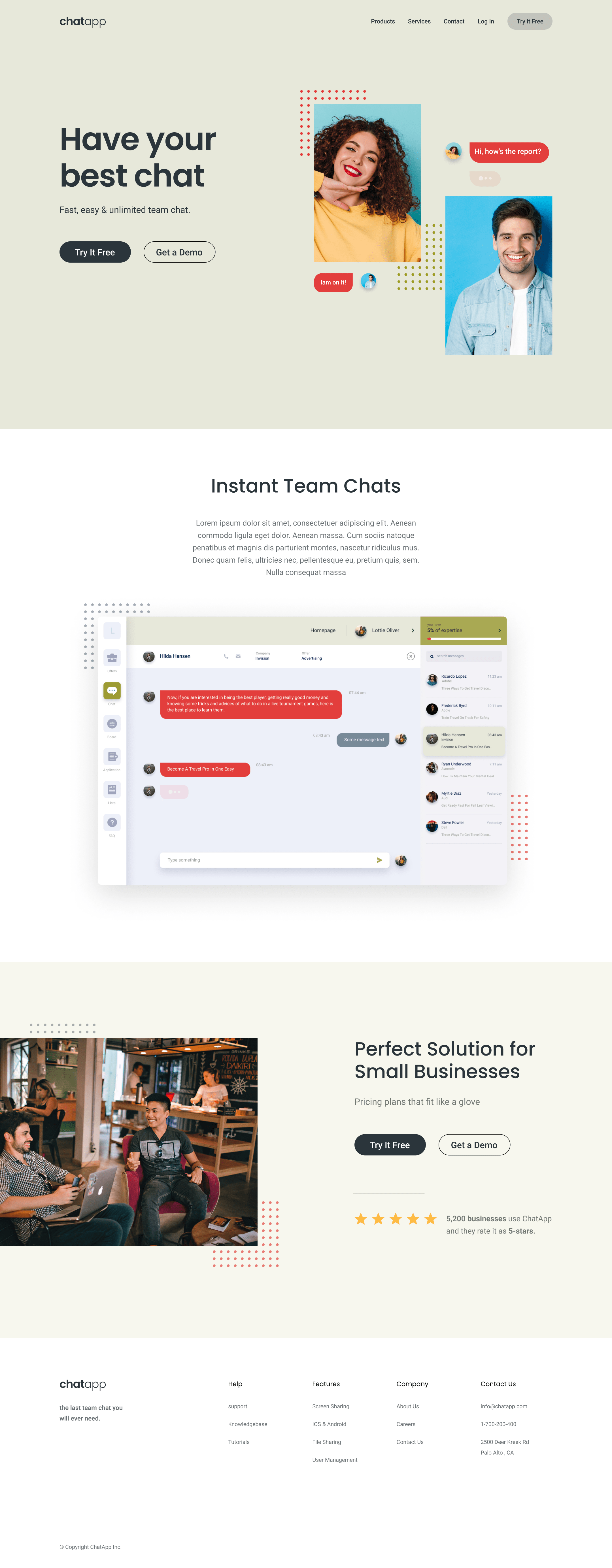A screenshot of web page