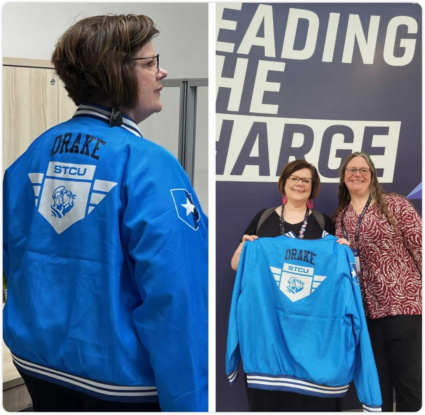 Learner receives varsity jacket for reaching highest-level Administrator certification