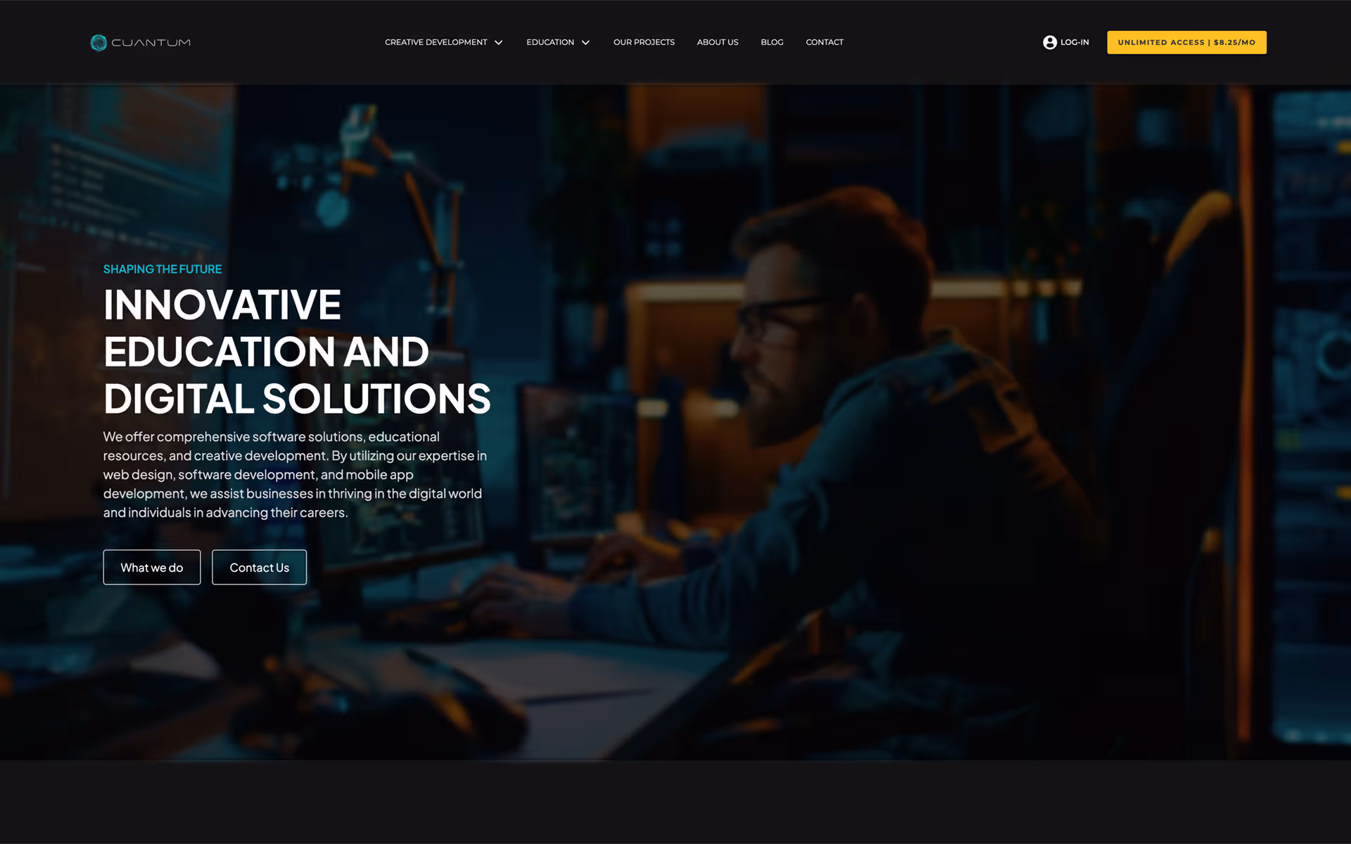 Cliente de Diseño Web: Cuantum Technologies