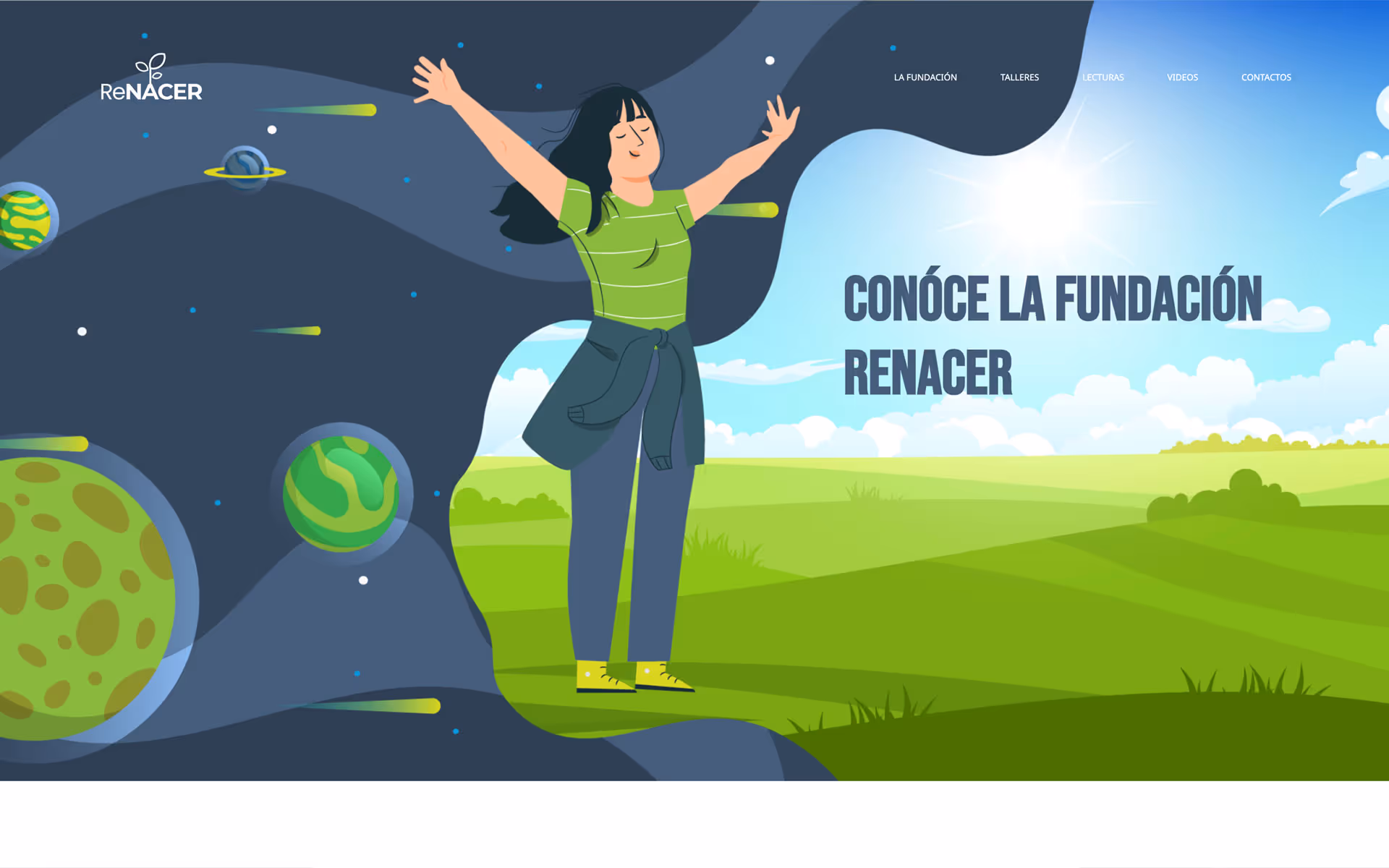Cliente de Diseño Web:  Fundación ReNACER