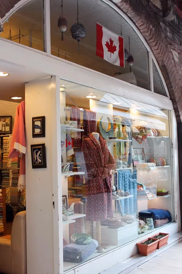 Jennifer's Hamam shop front - 3rd location