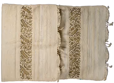 Old towel with beautiful embroidery