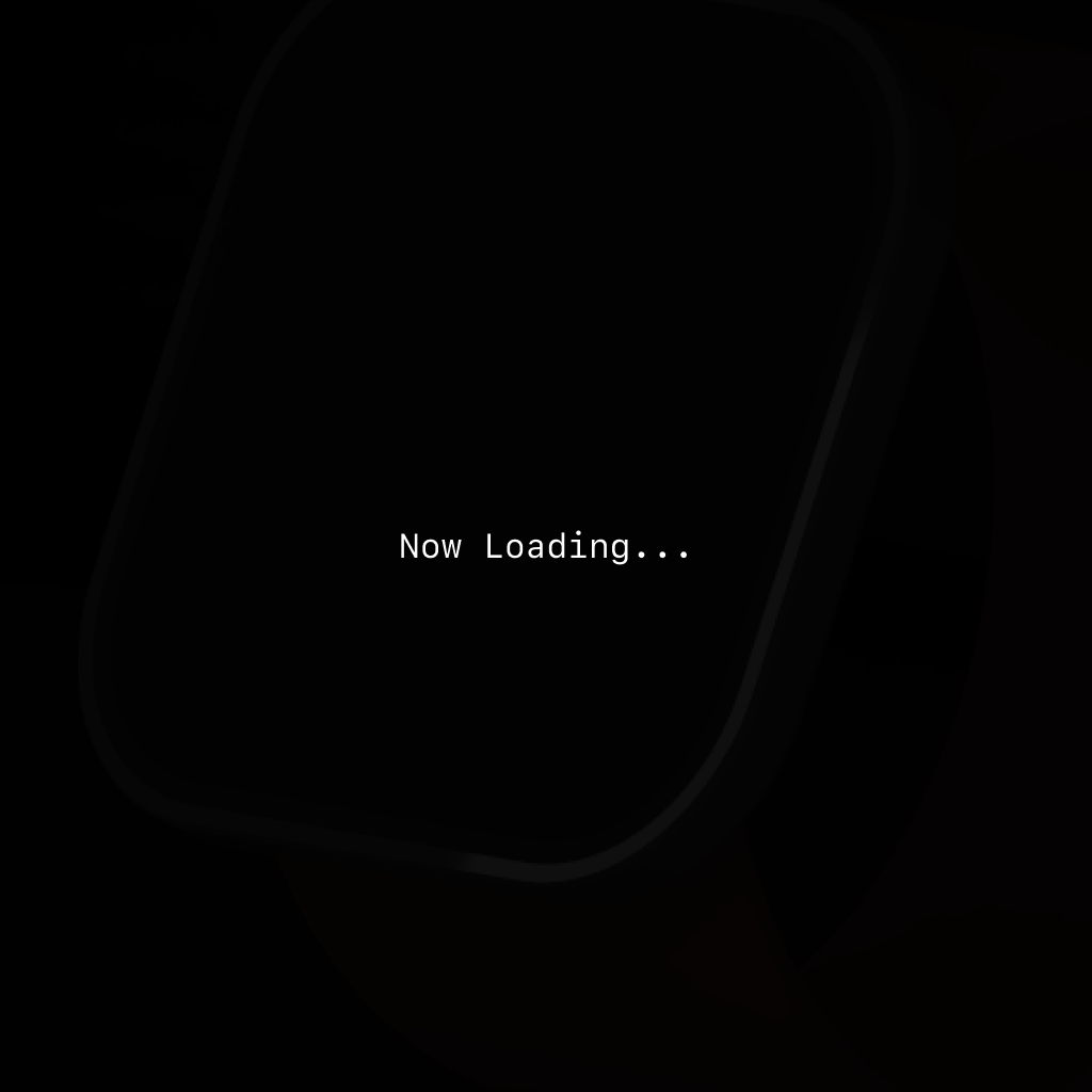 Text that says Now Loading