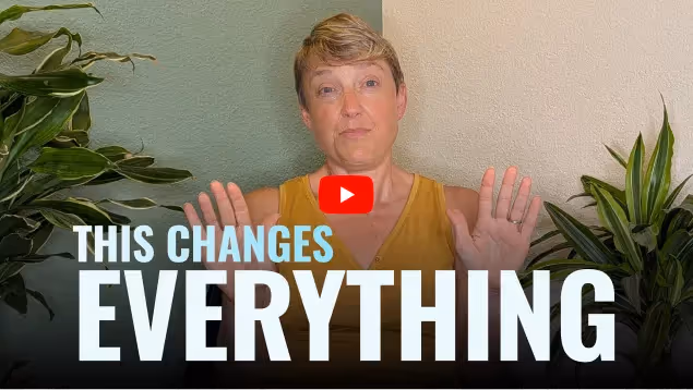 Person sitting with hands raised, looking calm and grounded, next to text that reads "This Changes Everything" on a YouTube video thumbnail.