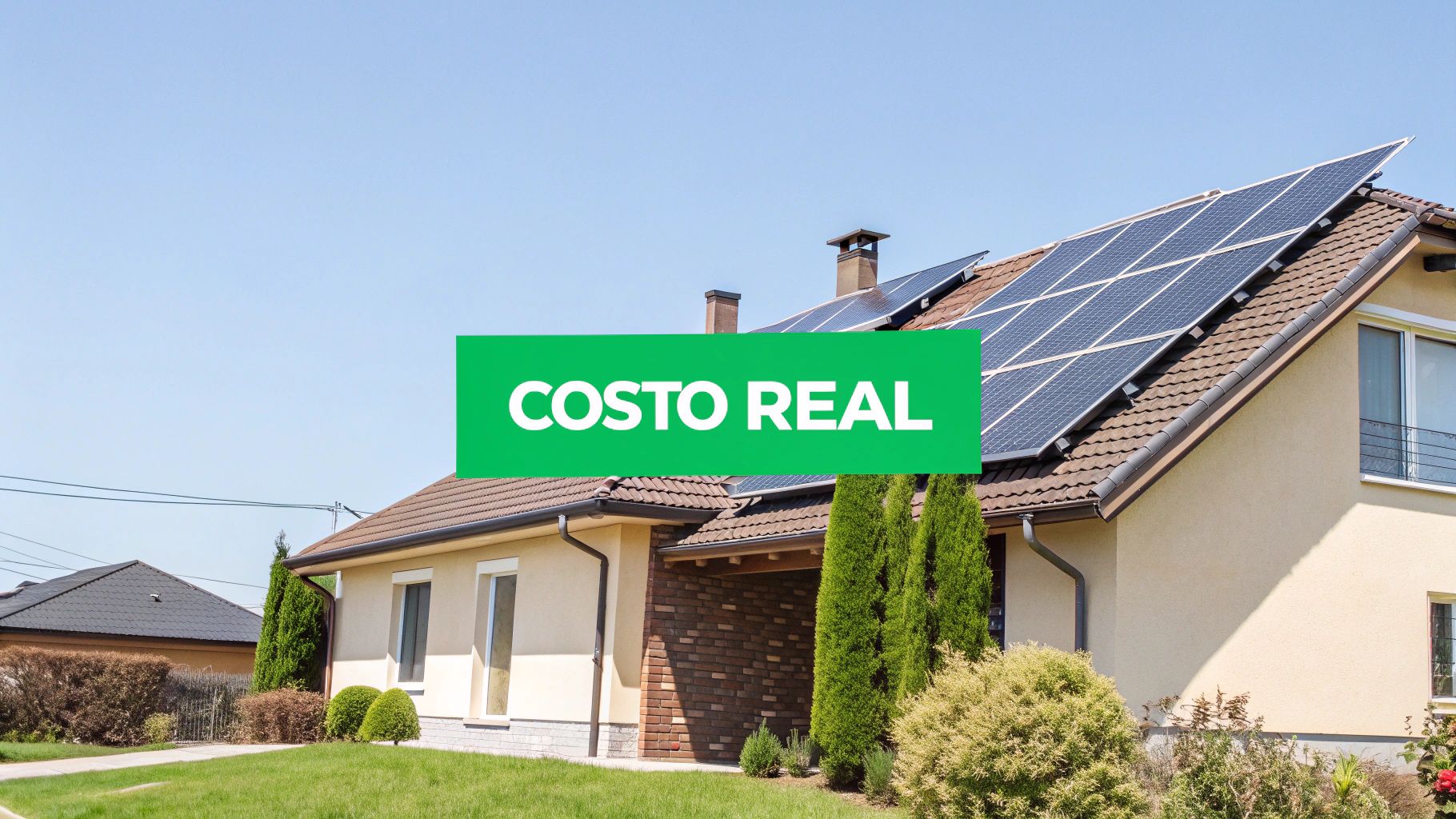 Instalación profesional de celdas solares en un techo residencial de Cancún