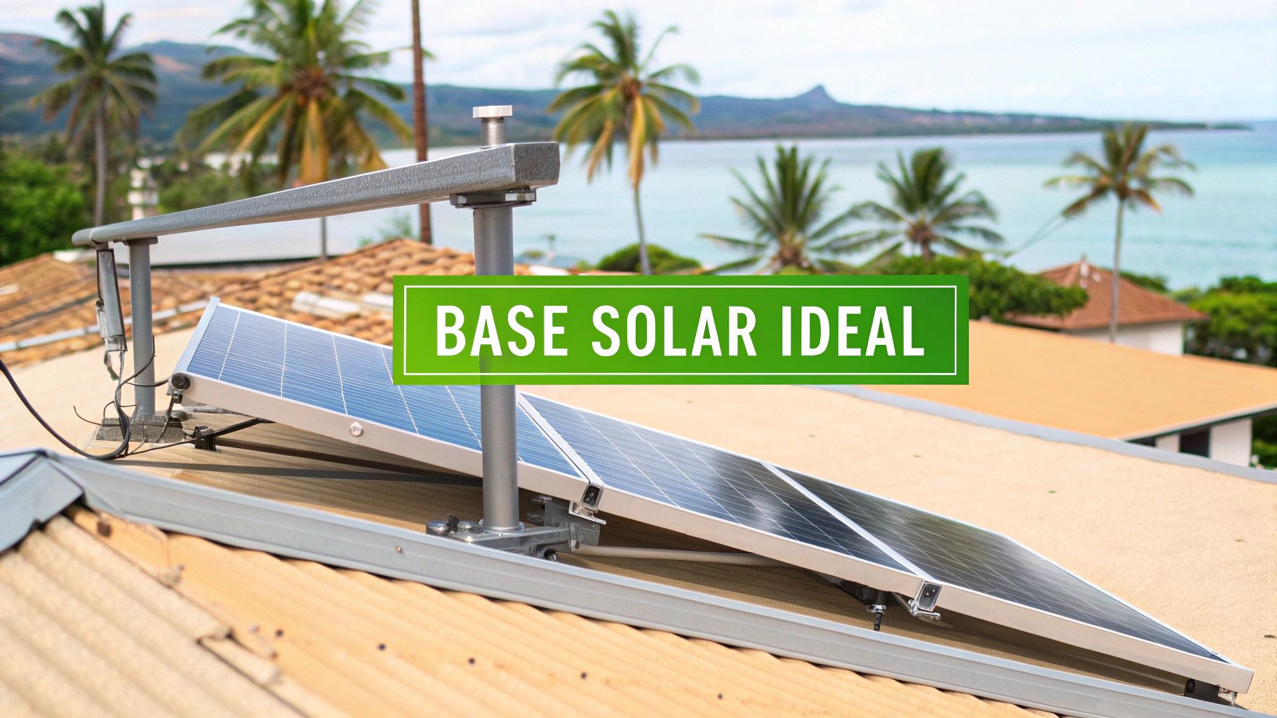 La base para panel solar correcta para el clima de Cancún