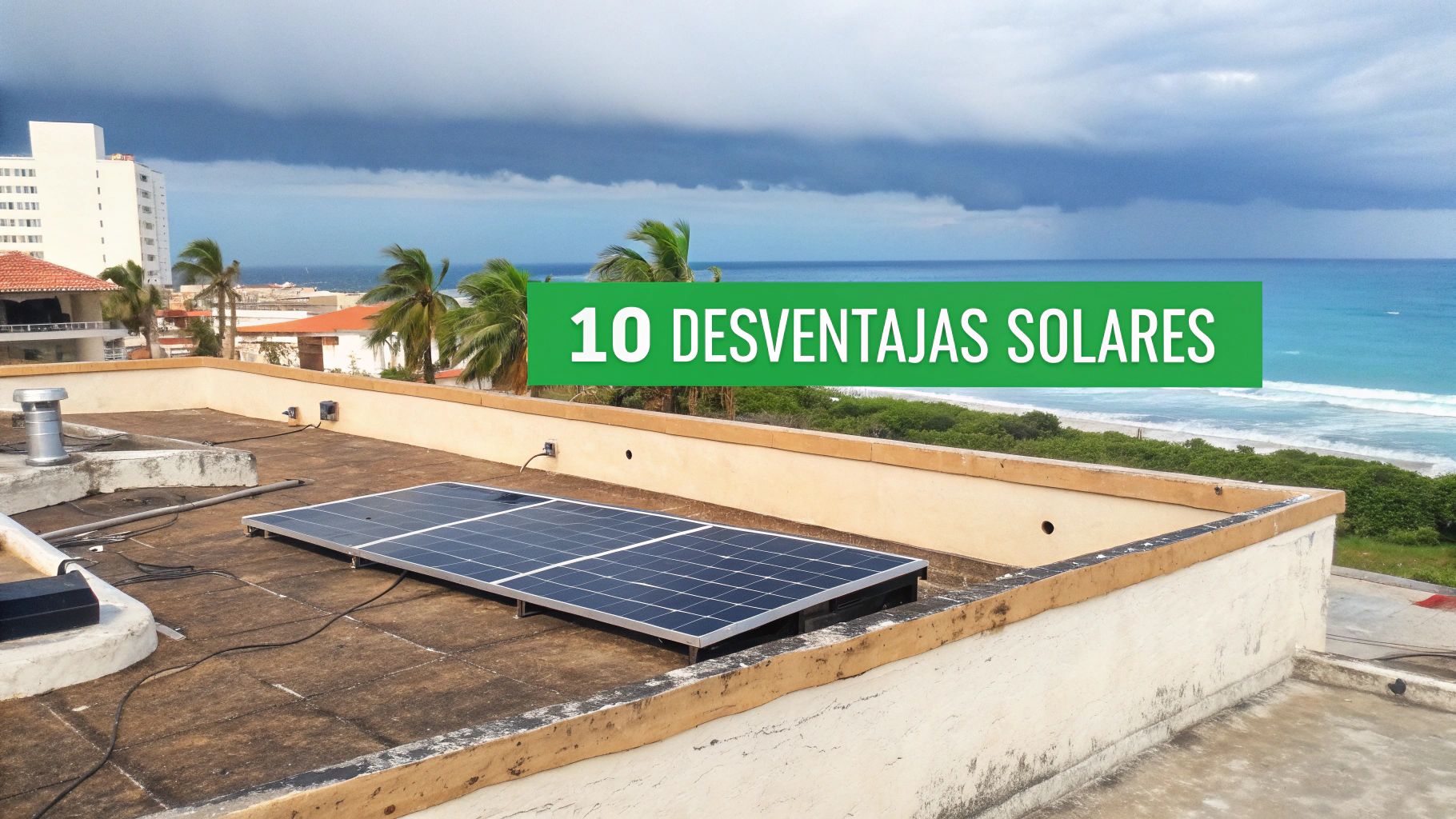 10 desventajas de la energía solar: ¿Valen la pena en Cancún?