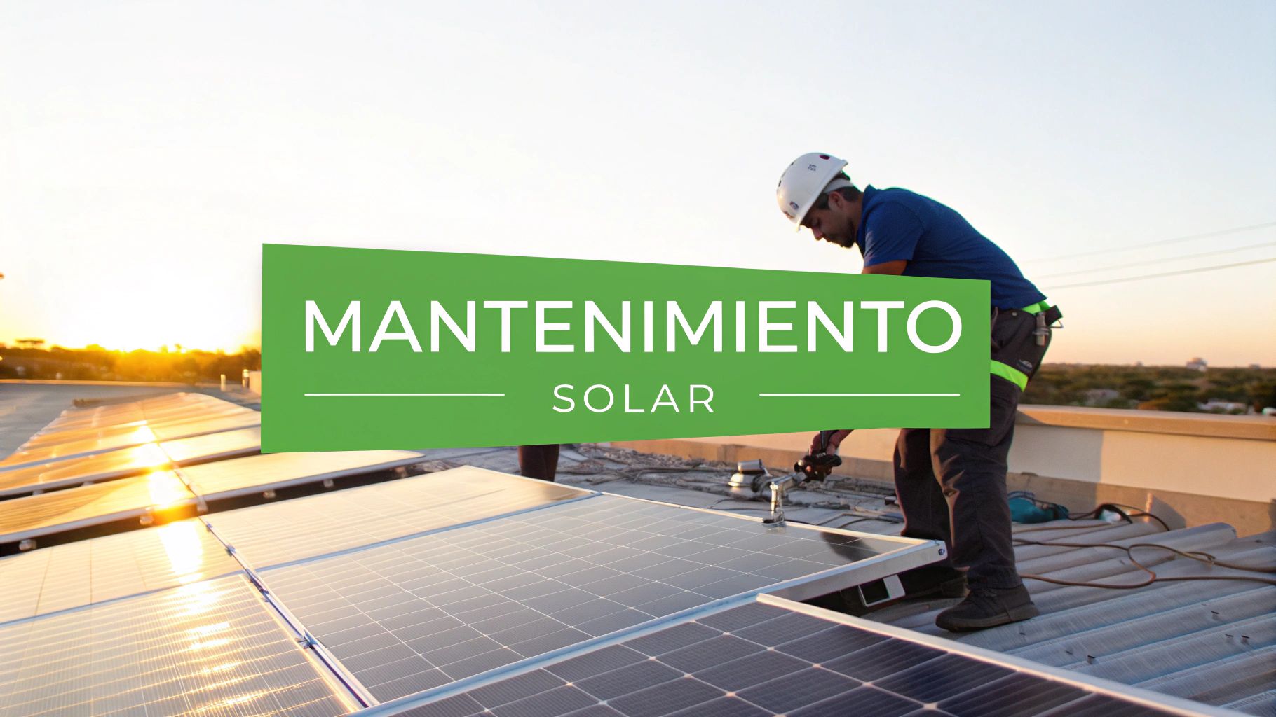 Guía práctica para el mantenimiento de un panel solar en Cancún