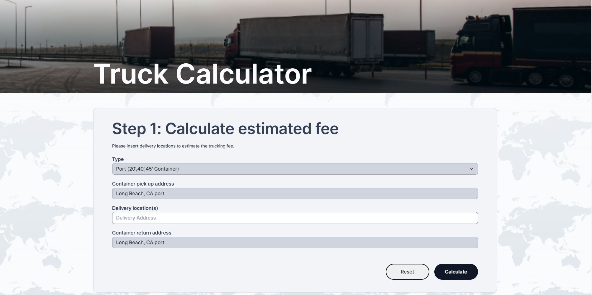 Truck Calculator System