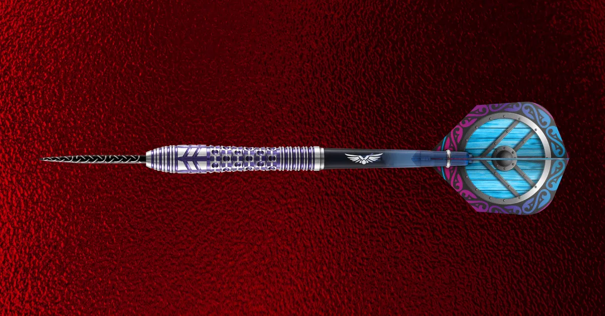Viking Shield-Maiden Steel Tip Dart Set-90% Tungsten Barrels