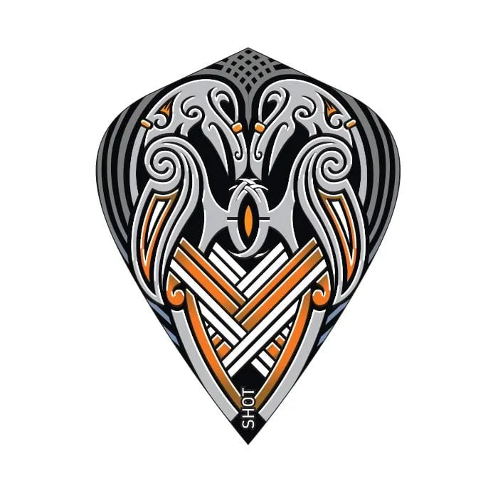Viking Raven Dart Flight Set-Kite Black
