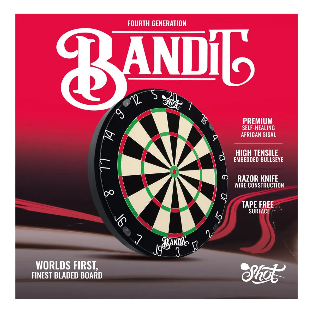 NEW Shot Bandit Dartboard - Gen 4