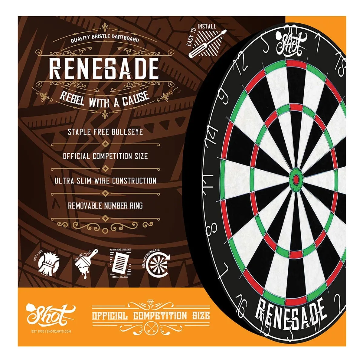 Renegade Bristle Dartboard
