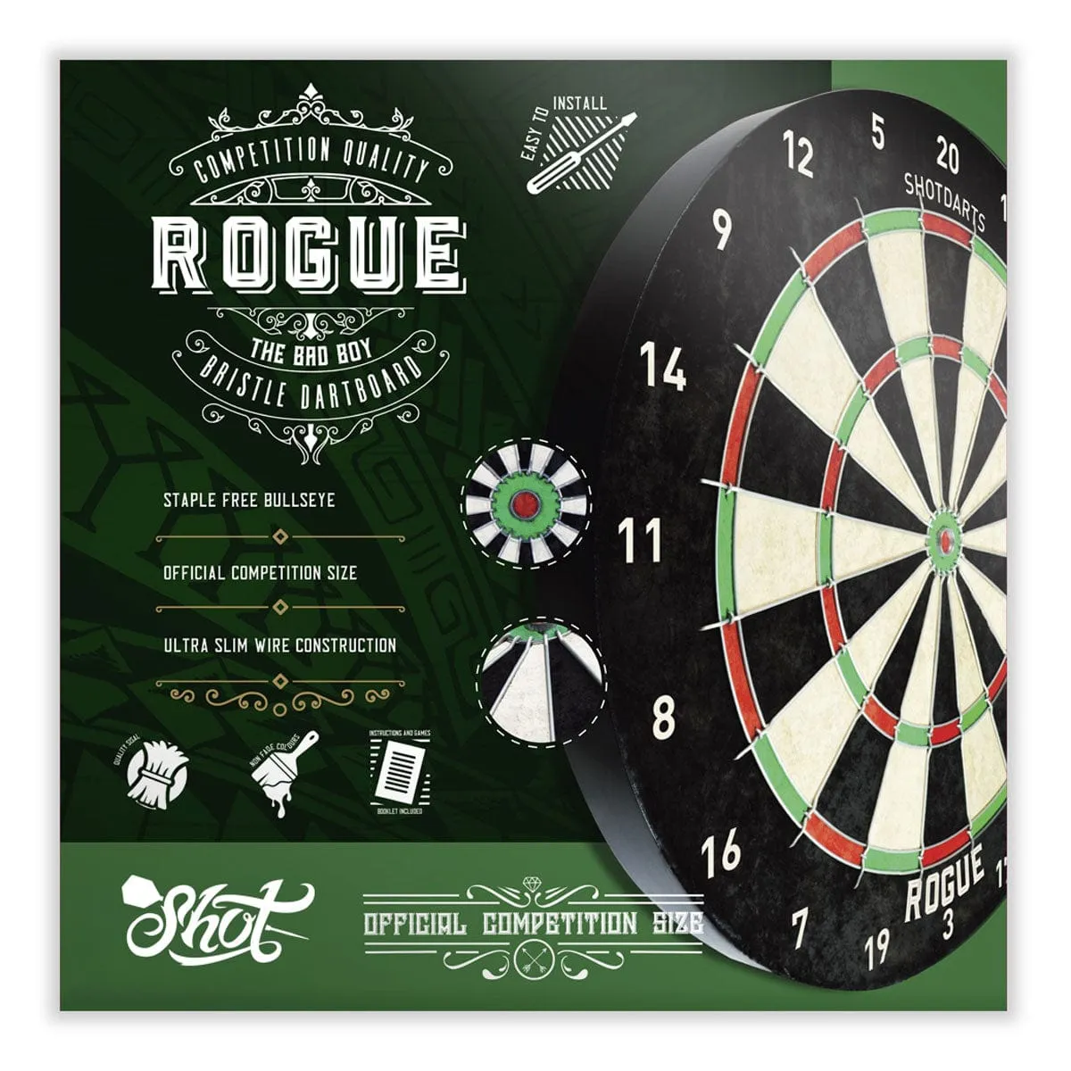 Rogue Bristle Dartboard