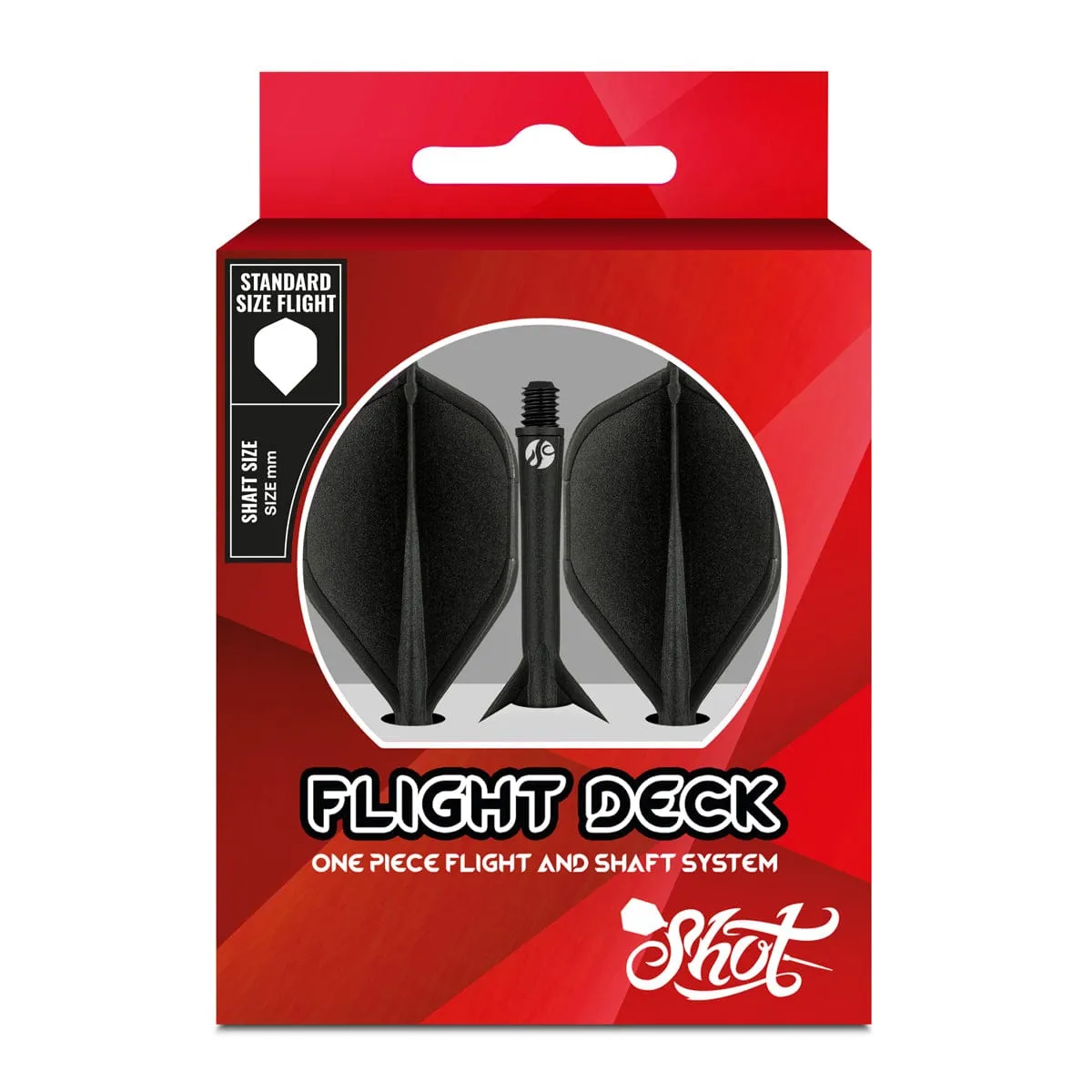 Flight Deck-One Piece Dart Flight and Shaft System-Medium