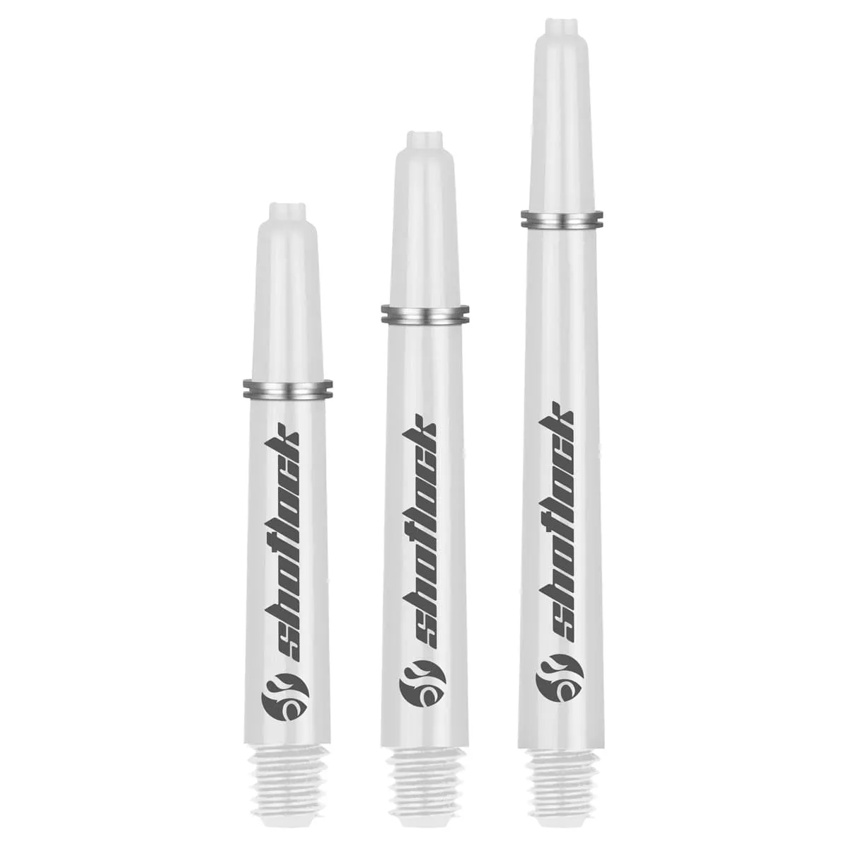 Shot Lock Dart Shafts White