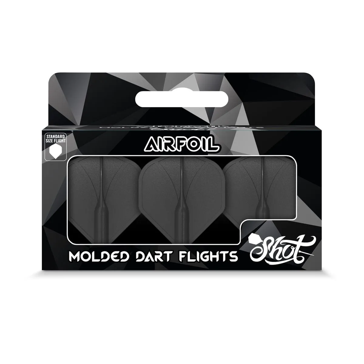 Airfoil Molded Dart Flight Set-Black