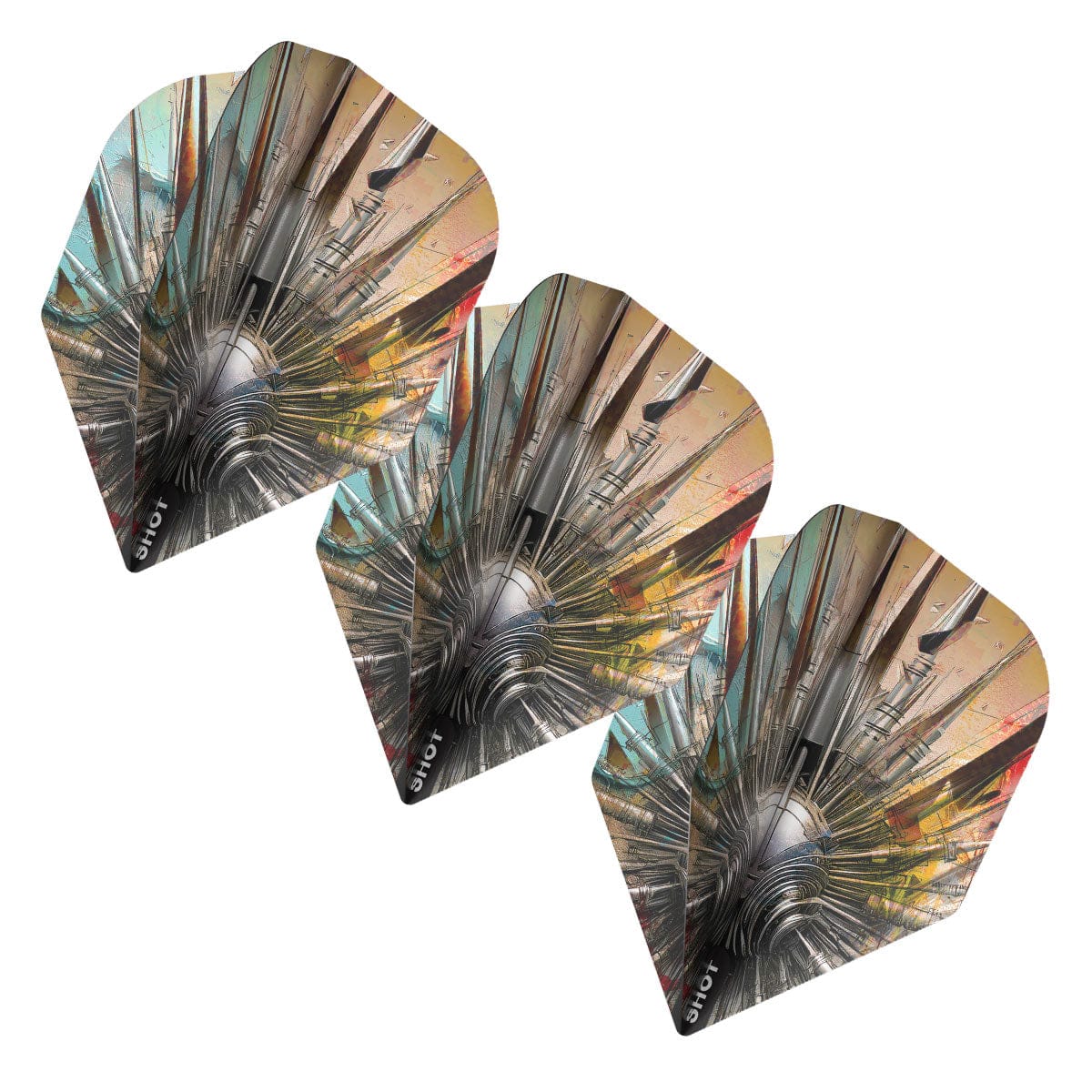 Gnarly Shredda Dart Flight Set-Small Standard