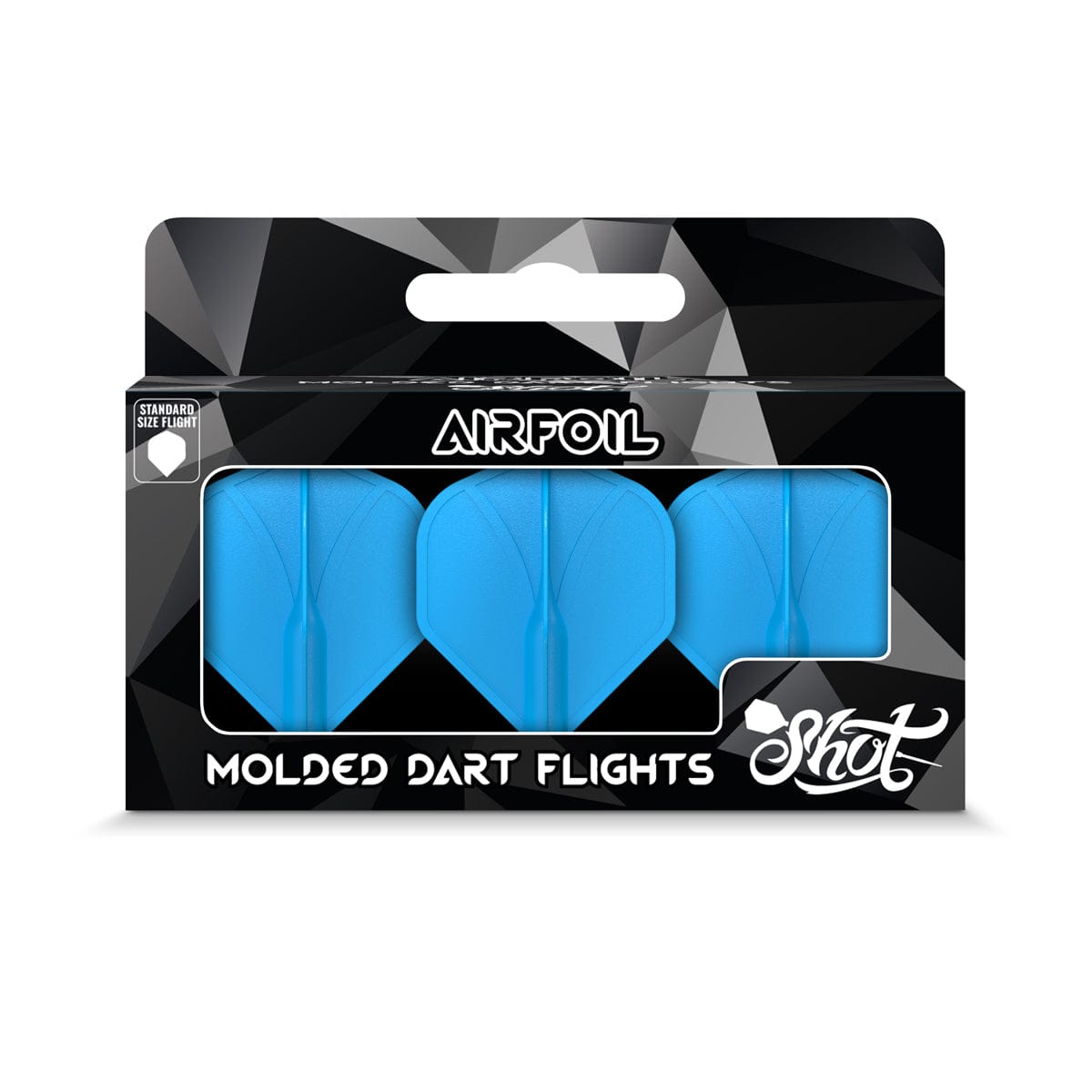 Airfoil Molded Dart Flight Set-Blue